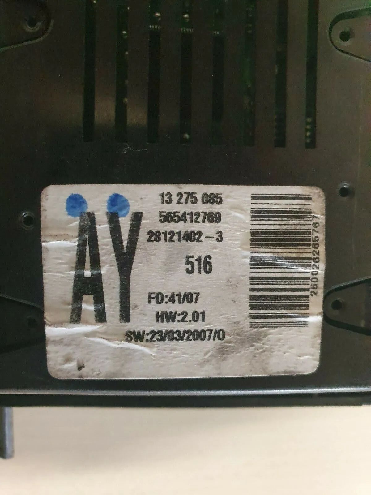 original Bordcomputer 565412769 OPEL ZAFIRA B (A05) 1.9 CDTI