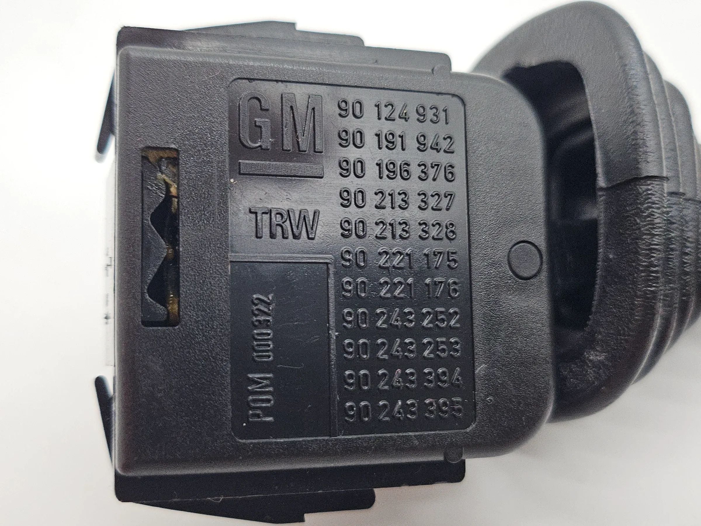 Opel Astra G Interrupteur d'essuie-glace Levier d'essuie-glace 90124931