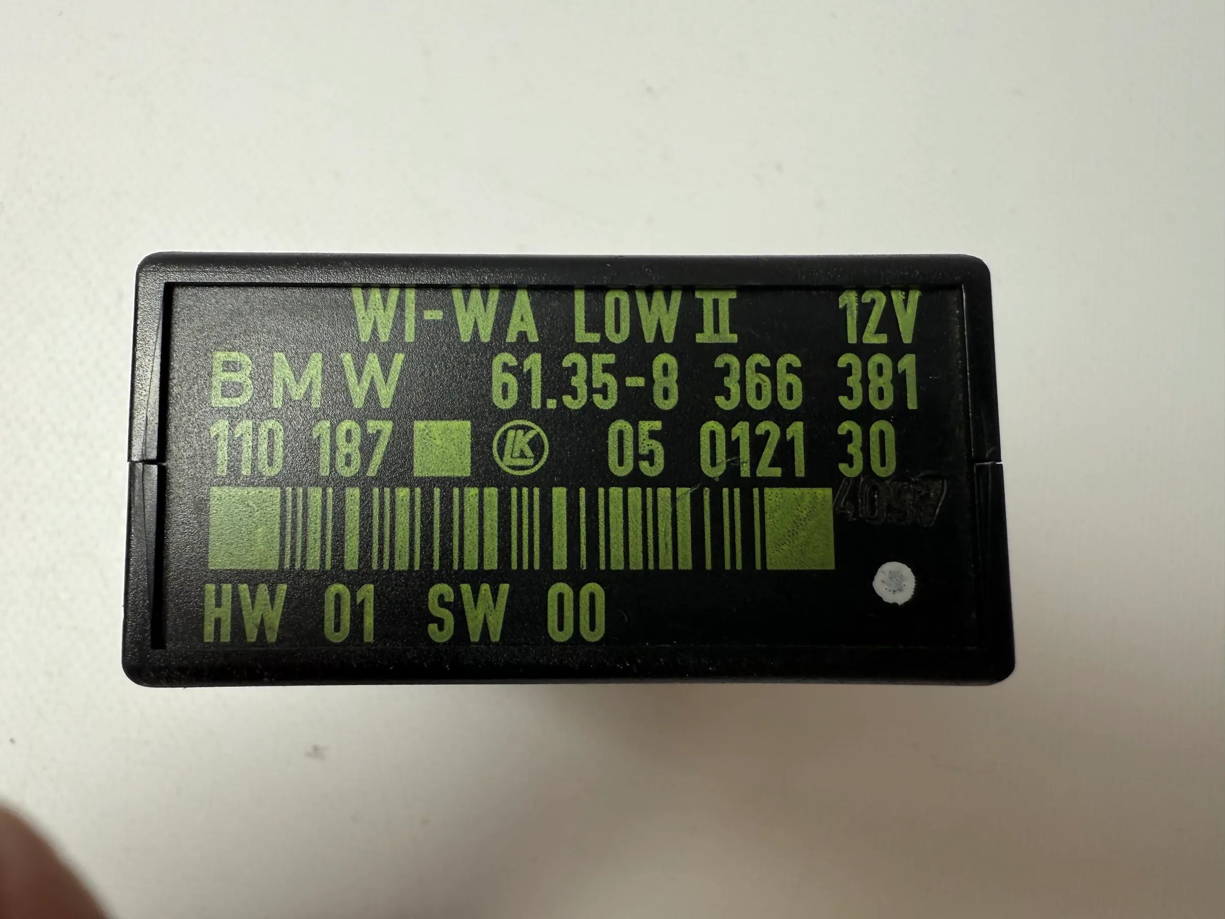 Original BMW E36 M3 3.2 3.0 Windshield Wiper Relay WiWa 61.35-8 366 381 