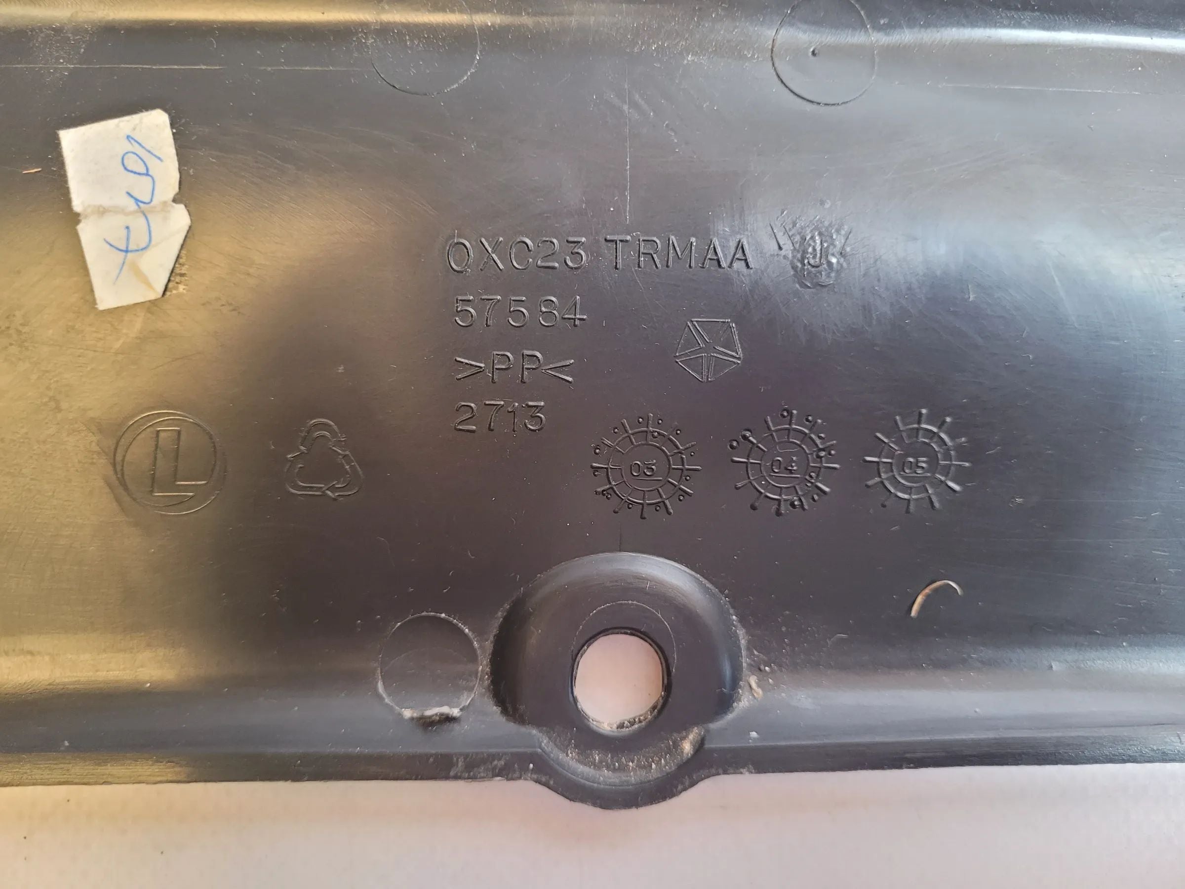 Original Chrysler PT Cruiser (PT) Kofferraum Abdeckung 57584