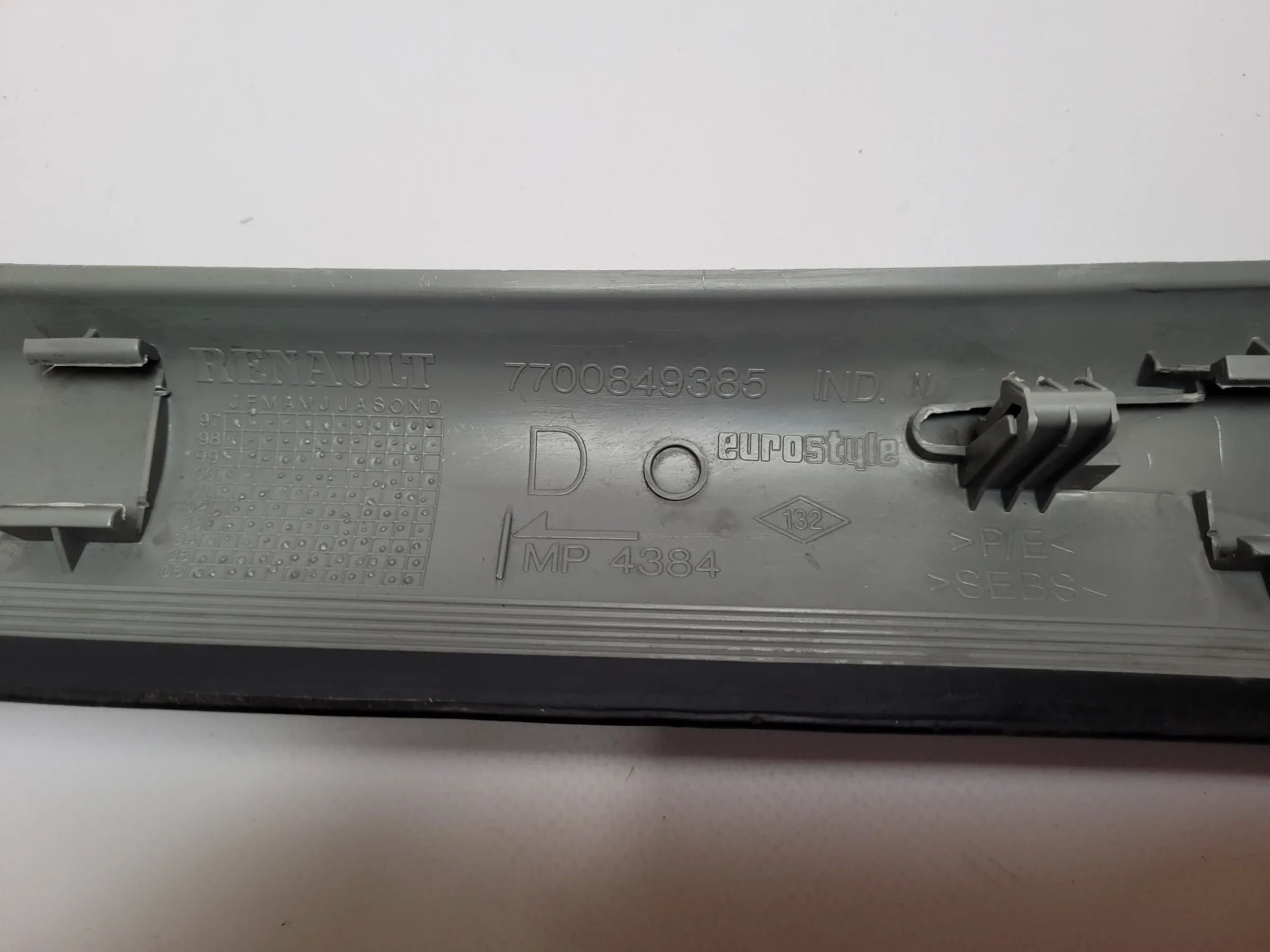 Original Renault Clio II 2 (BB/CB) A-Säule Verkleidung Vorne Rechts 7700849385