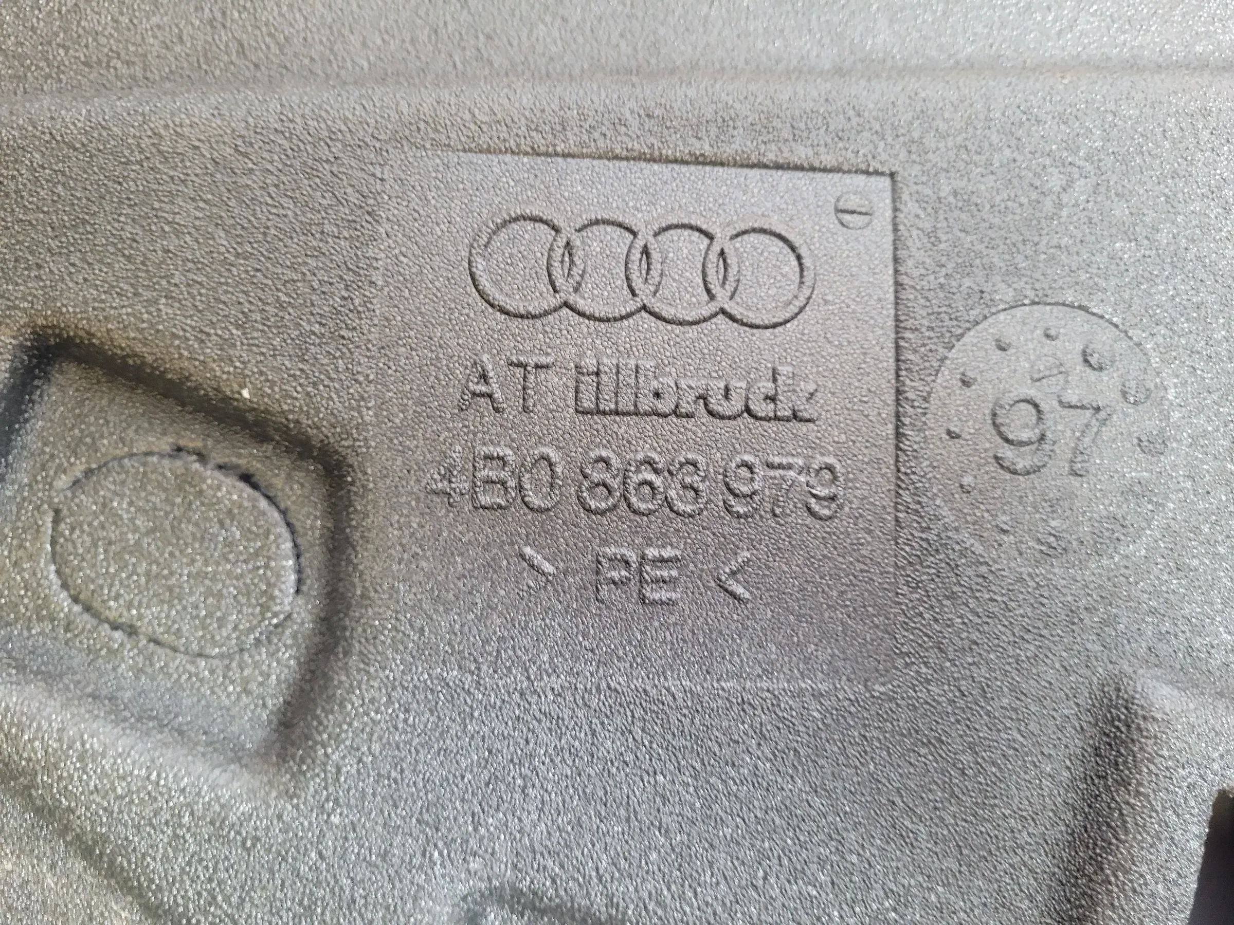 Original Audi A6 (4B2/4B4) Tür Dämmmatte Abdämmung Vorne Links 4B0863979