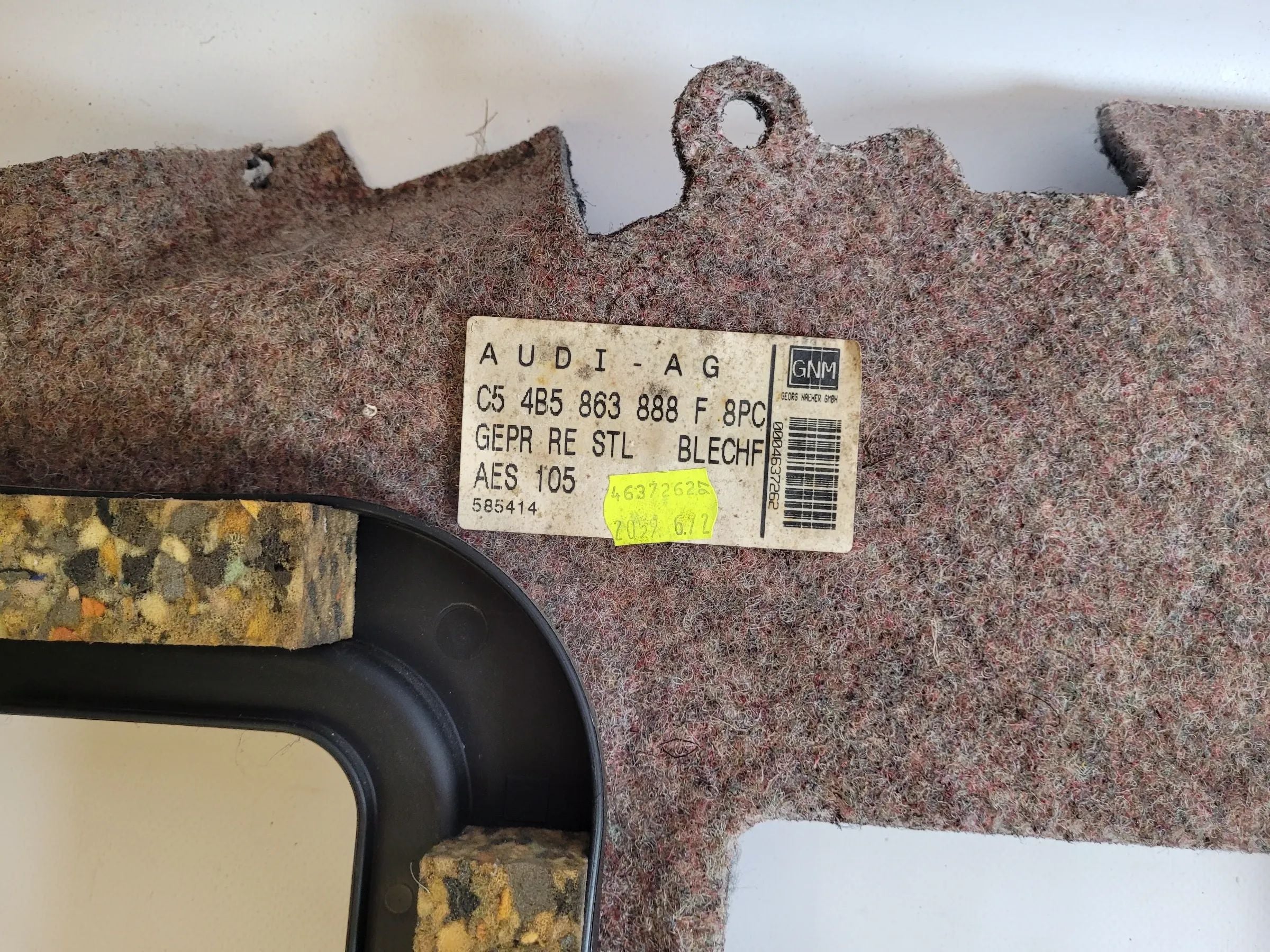 Original Audi A6 (4B2/4B4) Kofferraum Verkleidung Abdeckung Hinten 4B5863888F