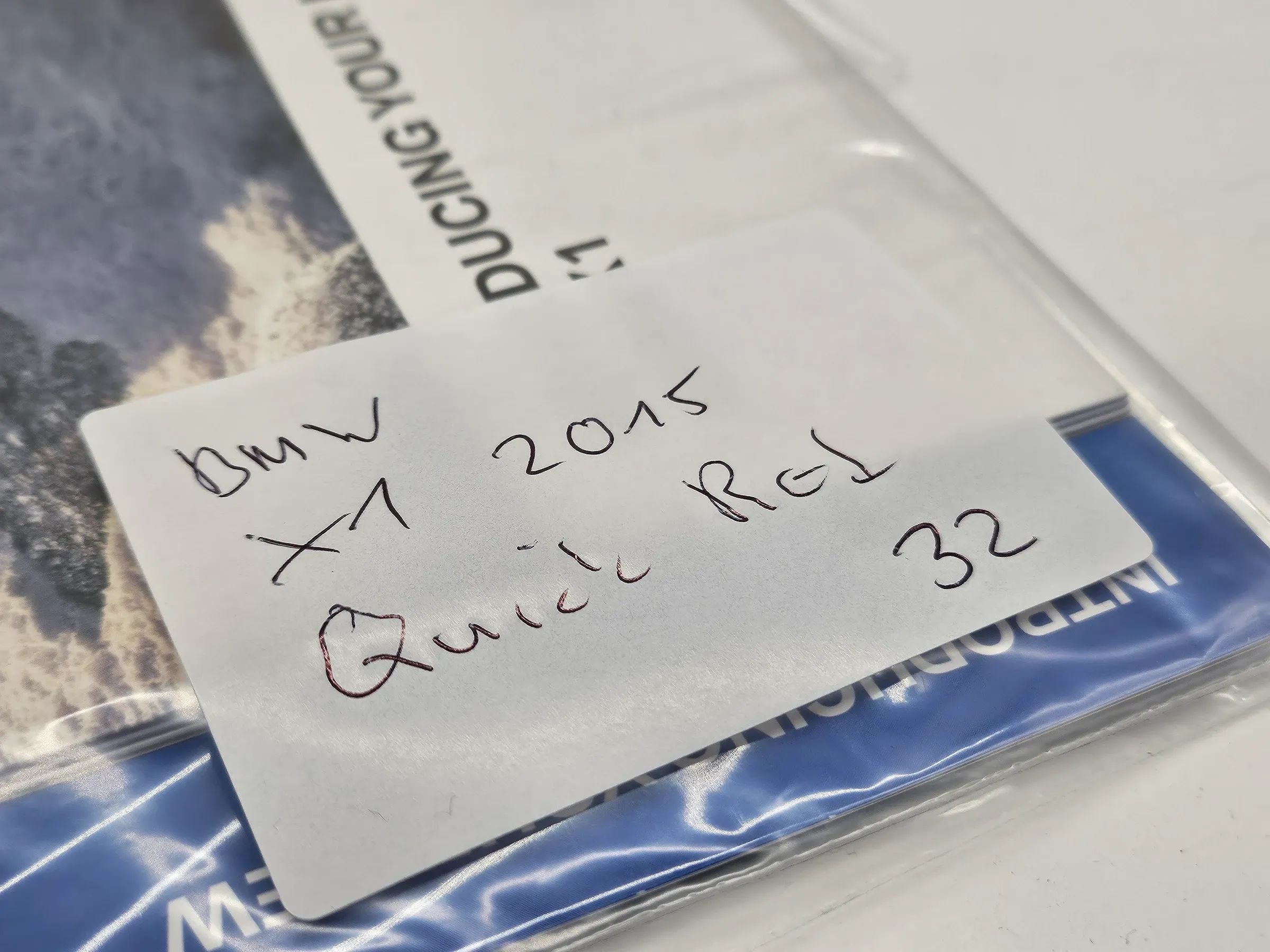 Original BMW X1 F48  2016  Schnell Betriebsanleitung US englisch 01002365364