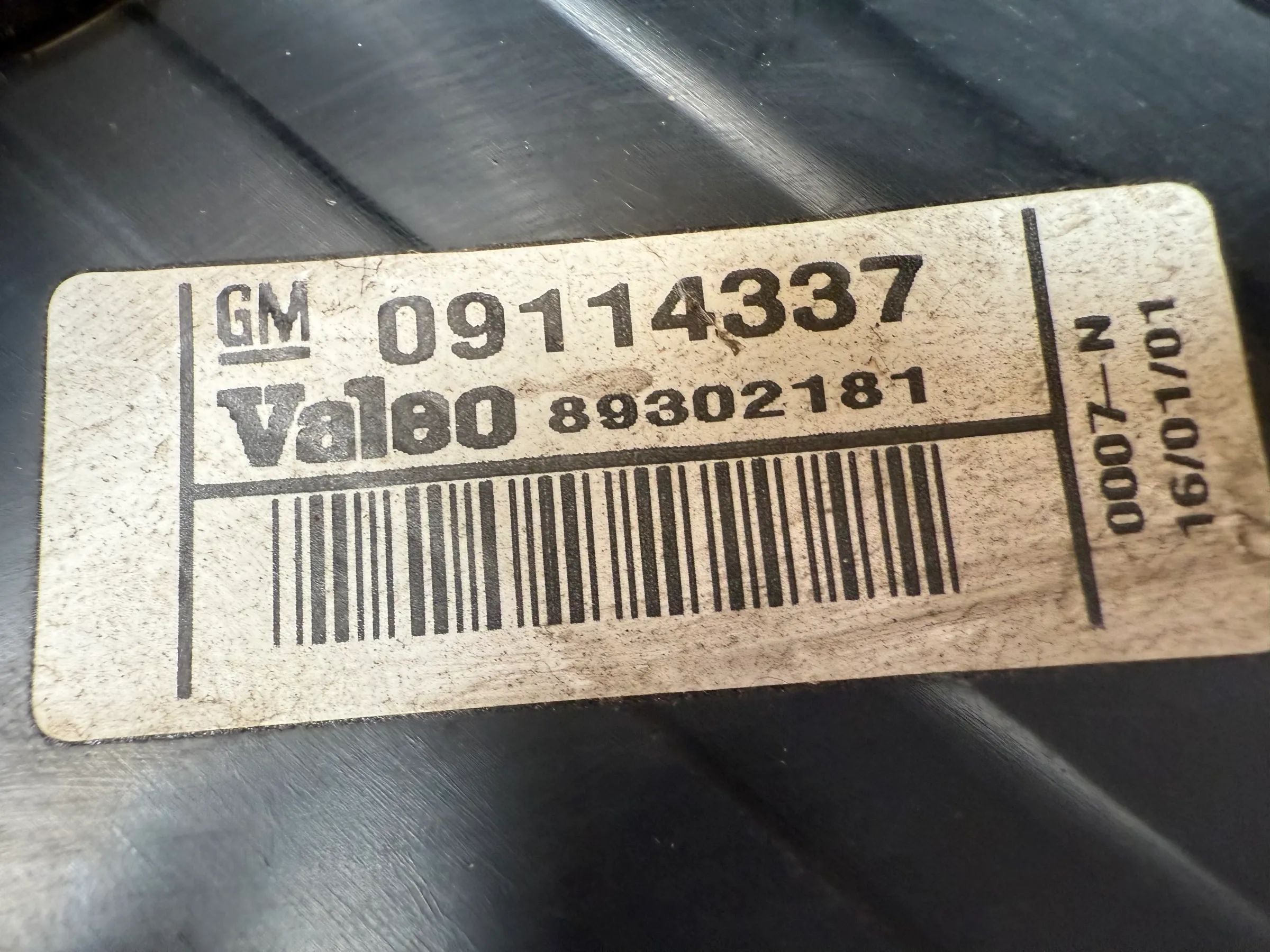 Oryginalne Opel Corsa C X01 tylne światło prawa strona Valeo 09114337 89302181