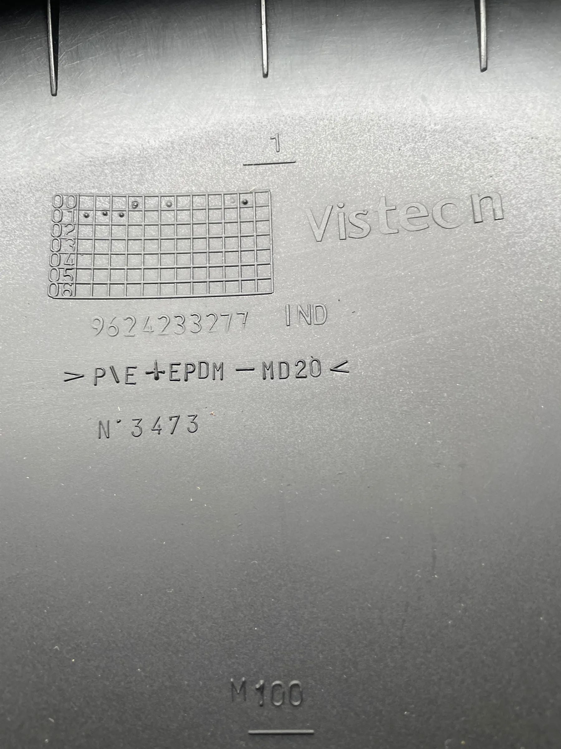 Original Peugeot 206 CC (2D) Verkleidung Tachometer 9624233277