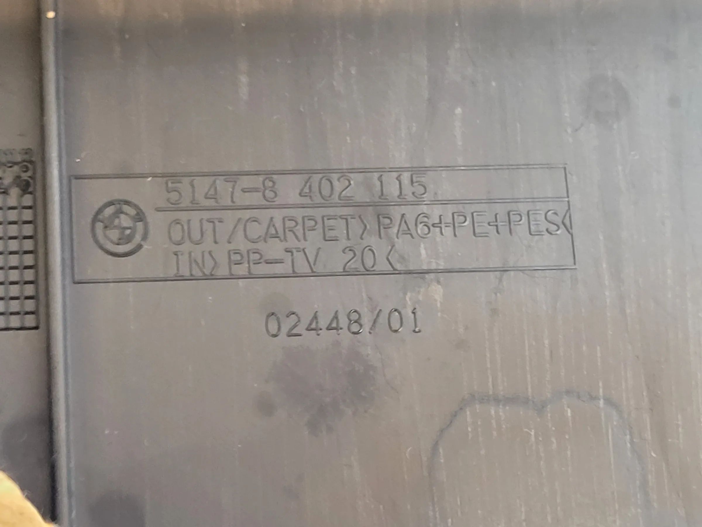 BMW X5 E53 Kofferraum Abdeckung Verkleidung Links 51.47-8402115 Original