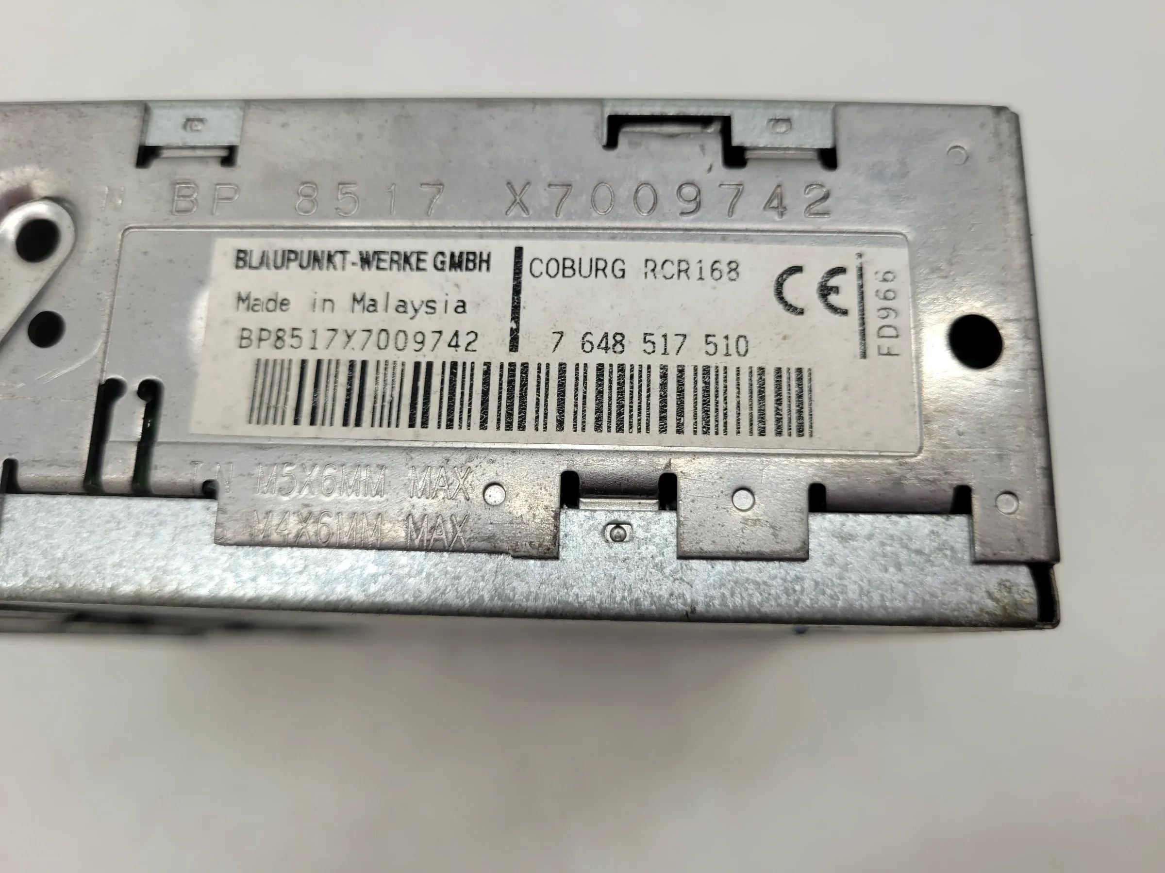 Original Radio CD Blaupunkt Player 8635123161-2