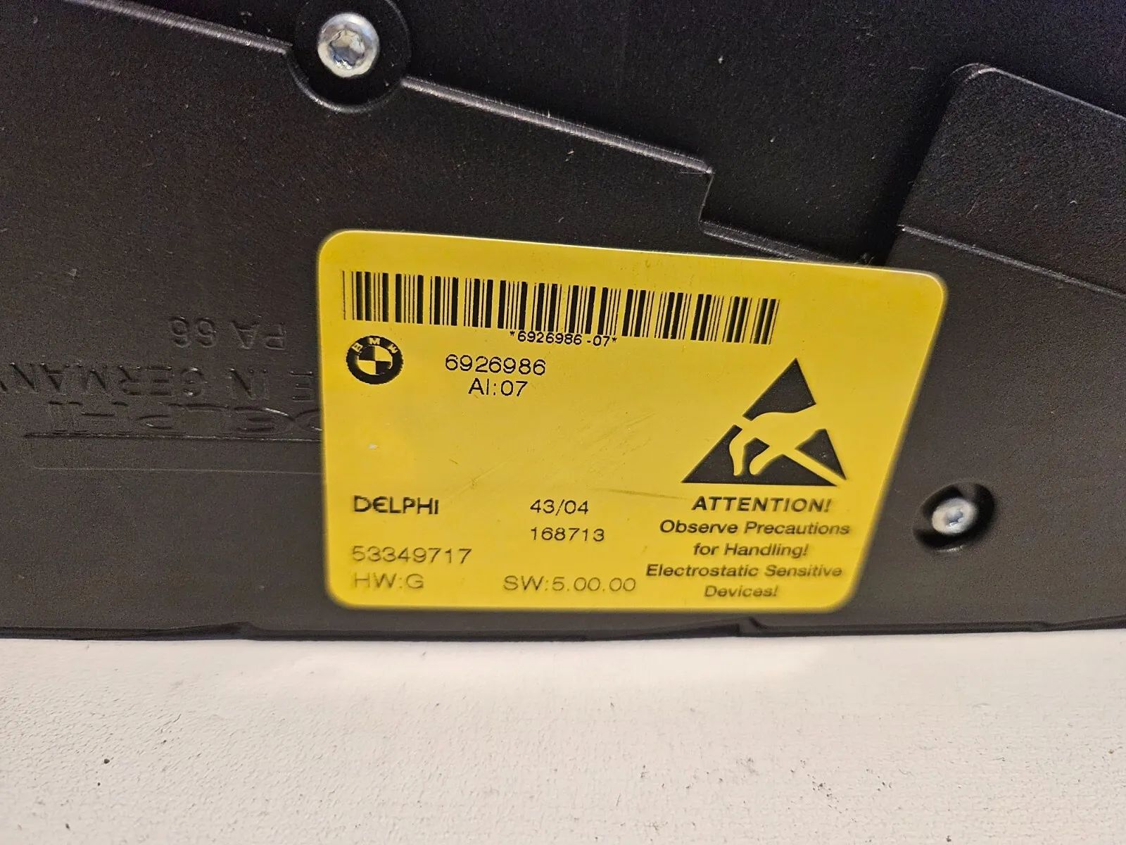 असली BMW E60 E61 E70 E71 सीट एडजस्टमेंट मेमोरी स्विच सहयात्री सीट 6926986