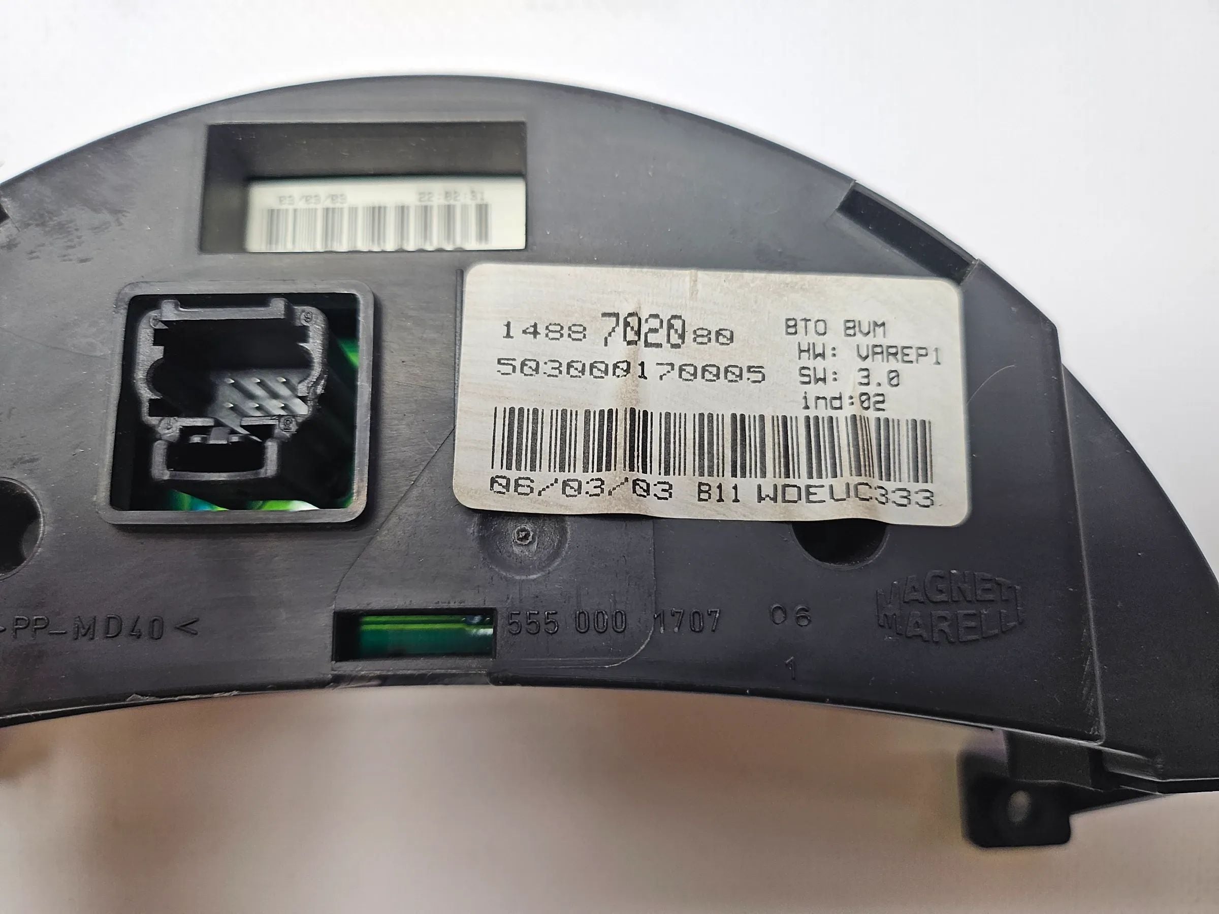 ชุดหน้าปัดนาฬิกาความเร็ว Citroen C8 2.2 16V E 1496286080 อะไหล่มือสอง รับประกัน 12 เดือน
