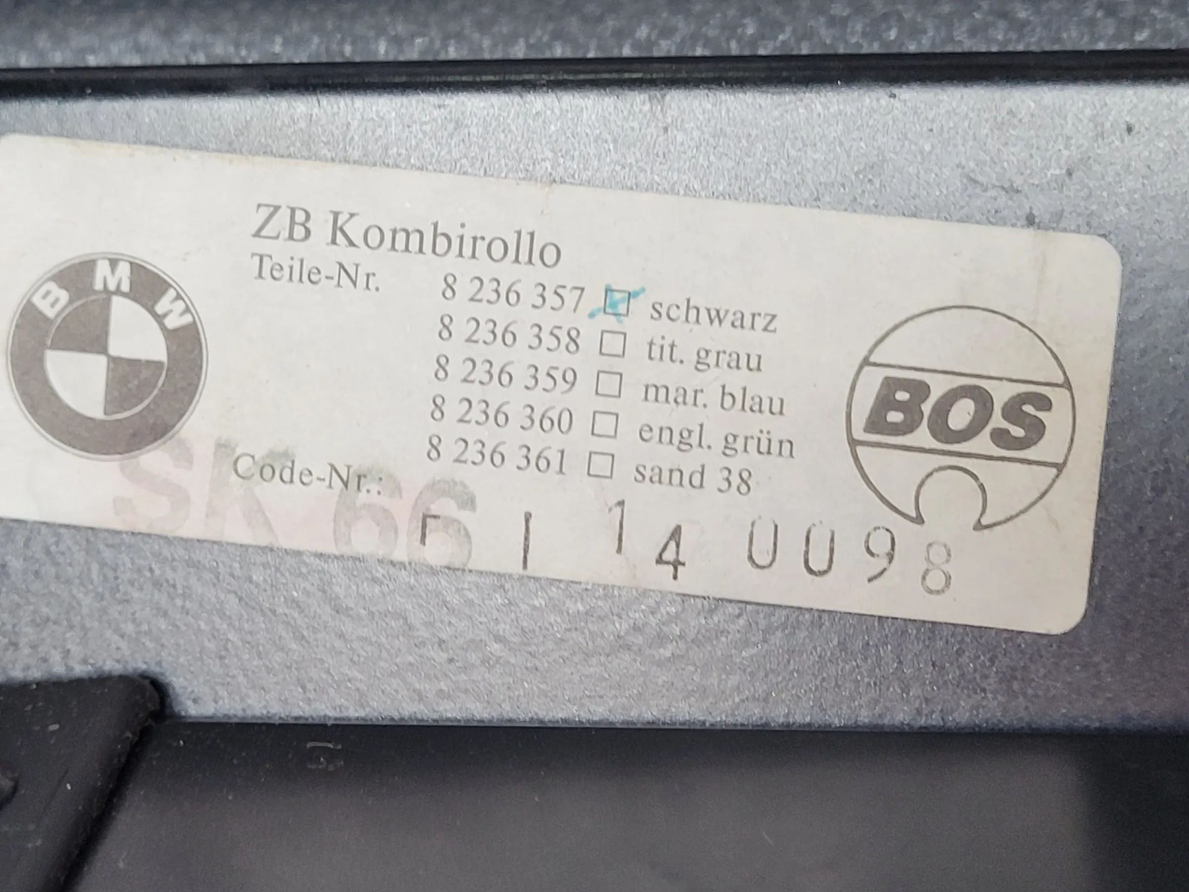 BMW 5er Touring E39 Laderaum Gepäckraum Abdeckung 8236357 Original