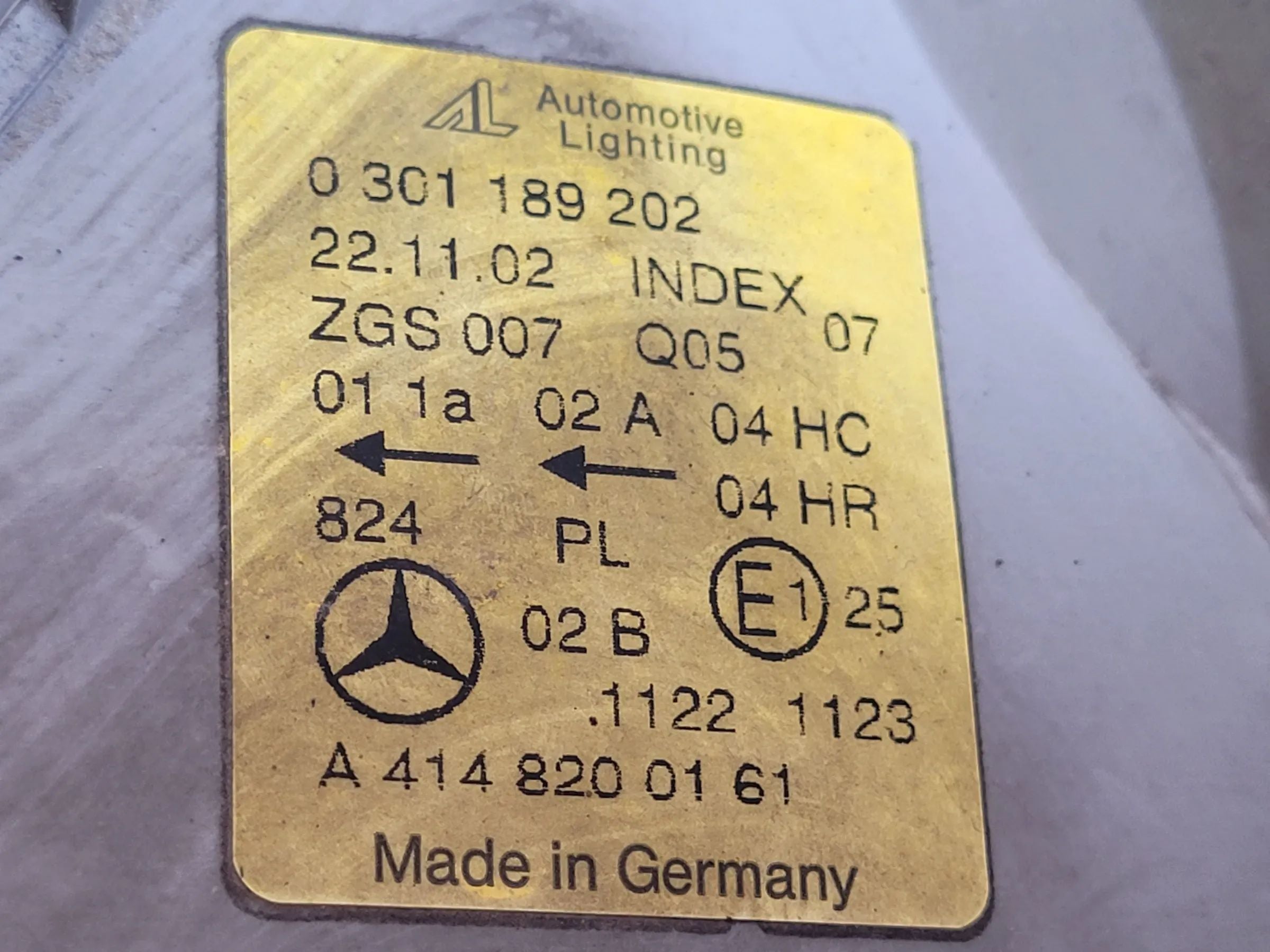 Mercedes Vaneo 414 Scheinwerfer/Frontleuchte Rechts A4148200161 (Original)