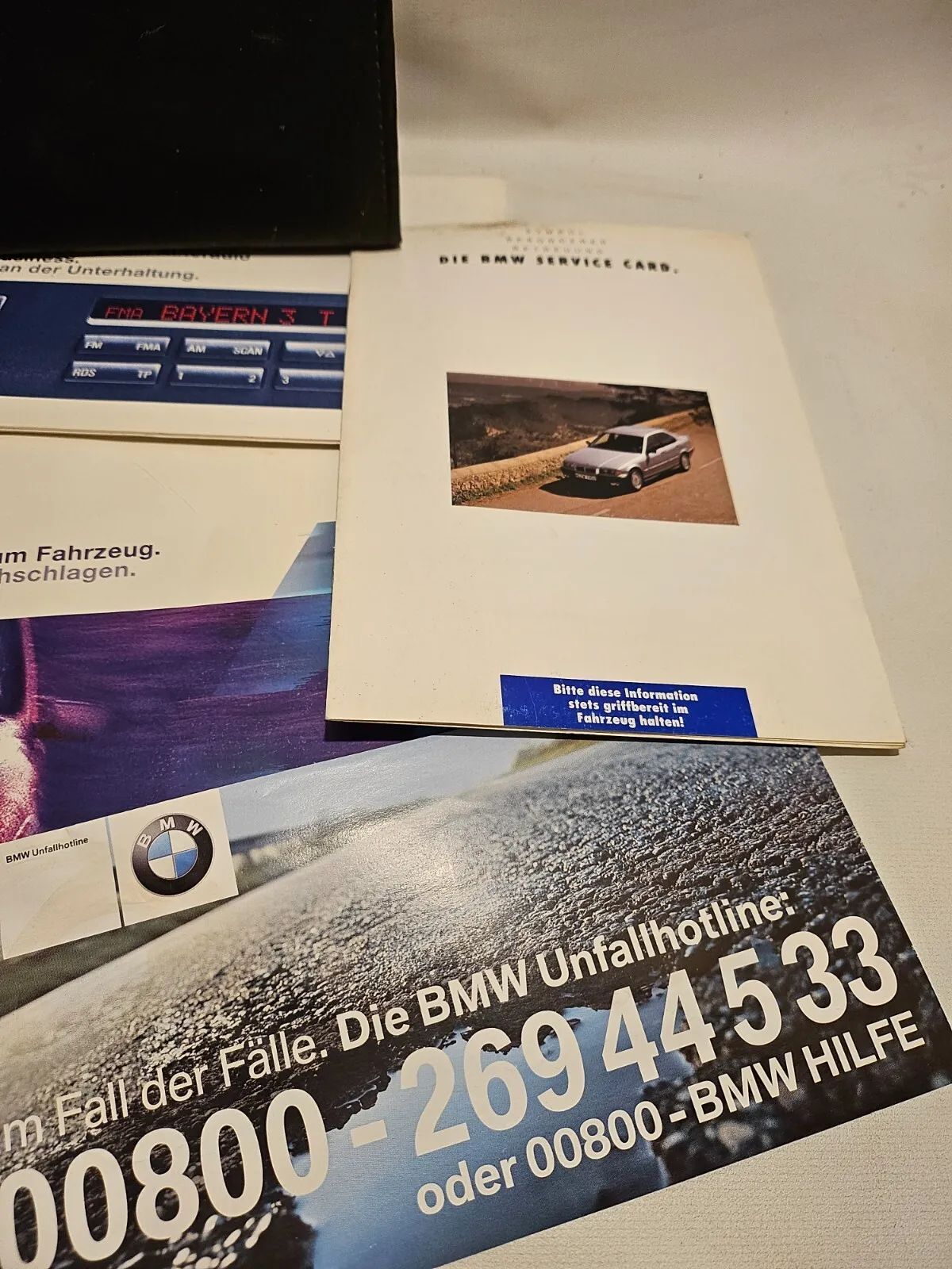 Carpeta original + manual de instrucciones BMW Serie 5 E39 520i 523i 528i 535i 540i 1998