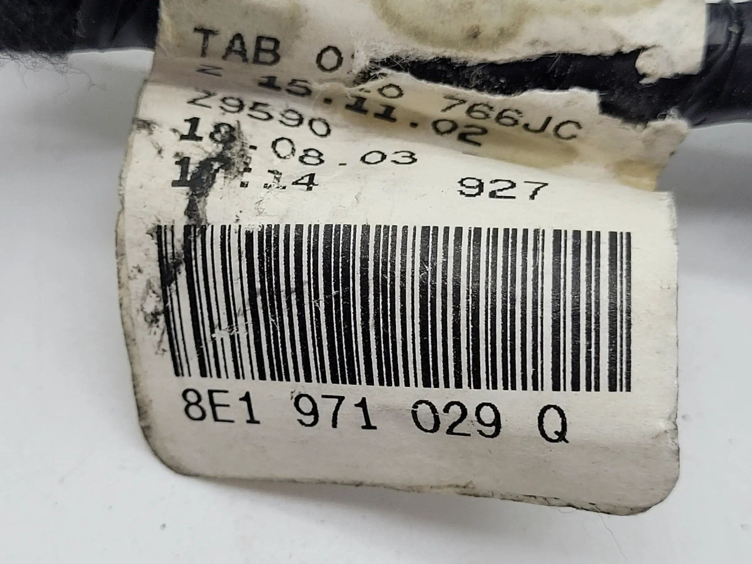Original Audi A4 (8E/B6/B7) Tür Kabelbaum Kabelsatz Rechts/Vorne 8E1971035CQ