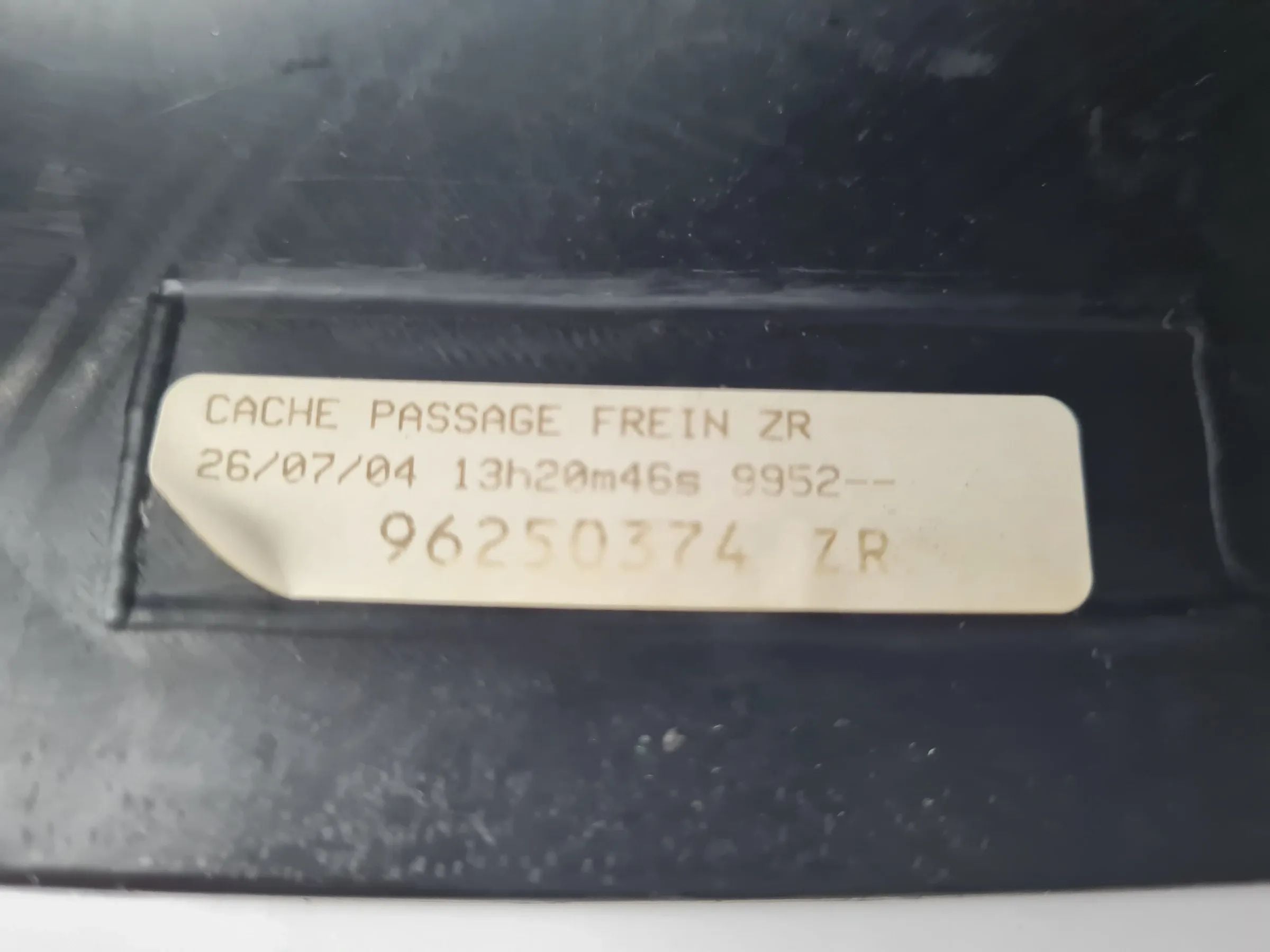 Original Peugeot 206 CC (2D) Verkleidung Mittelkonsole Handbremse Vorne 96250374