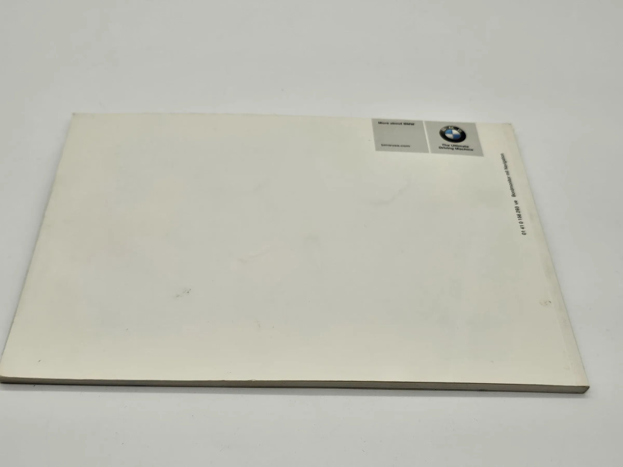 Original BMW Betriebsanleitung onboard computer 2001 englisch 01410156293 ue