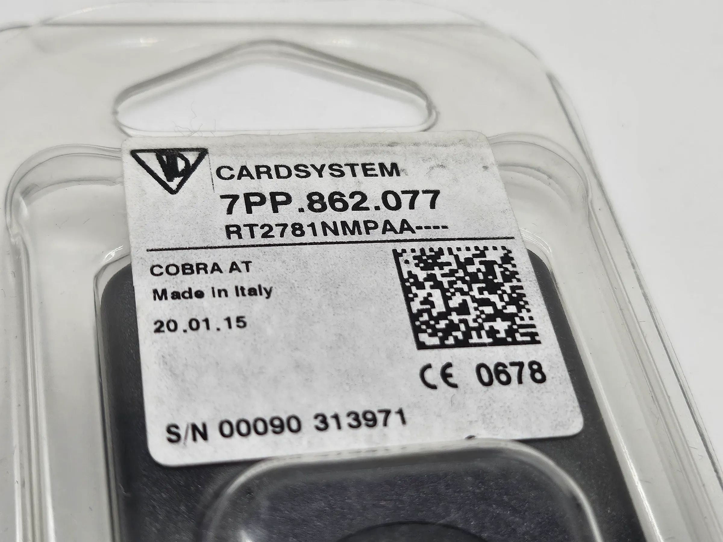 Original Porsche Cardsystem VTS DRIVER CARD 7PP.862.077