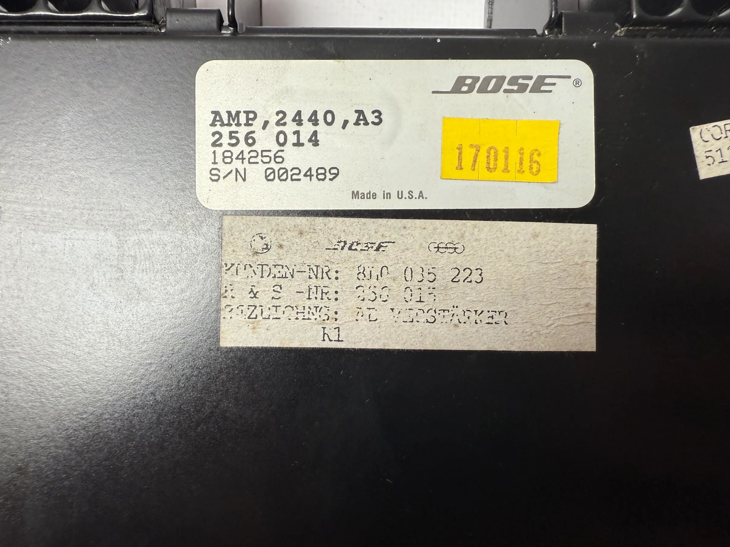 Original Audi 8L A3 1.9TDI Boîtier de commande système audio Bose 8L0035223