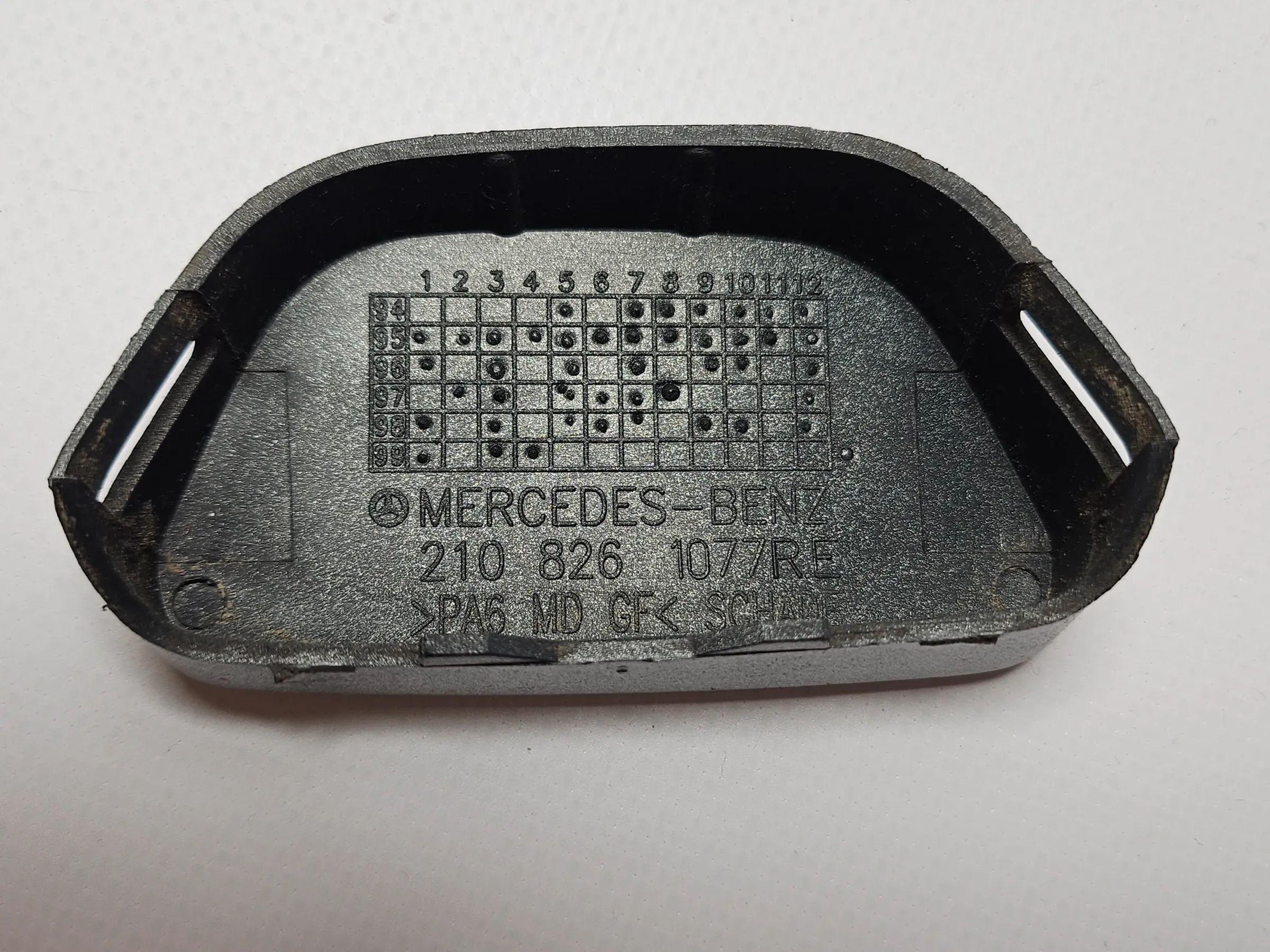 Original Mercedes W210 Tutup Nozzle SWA Kanan Silver A2108261077 - Auto-veritas