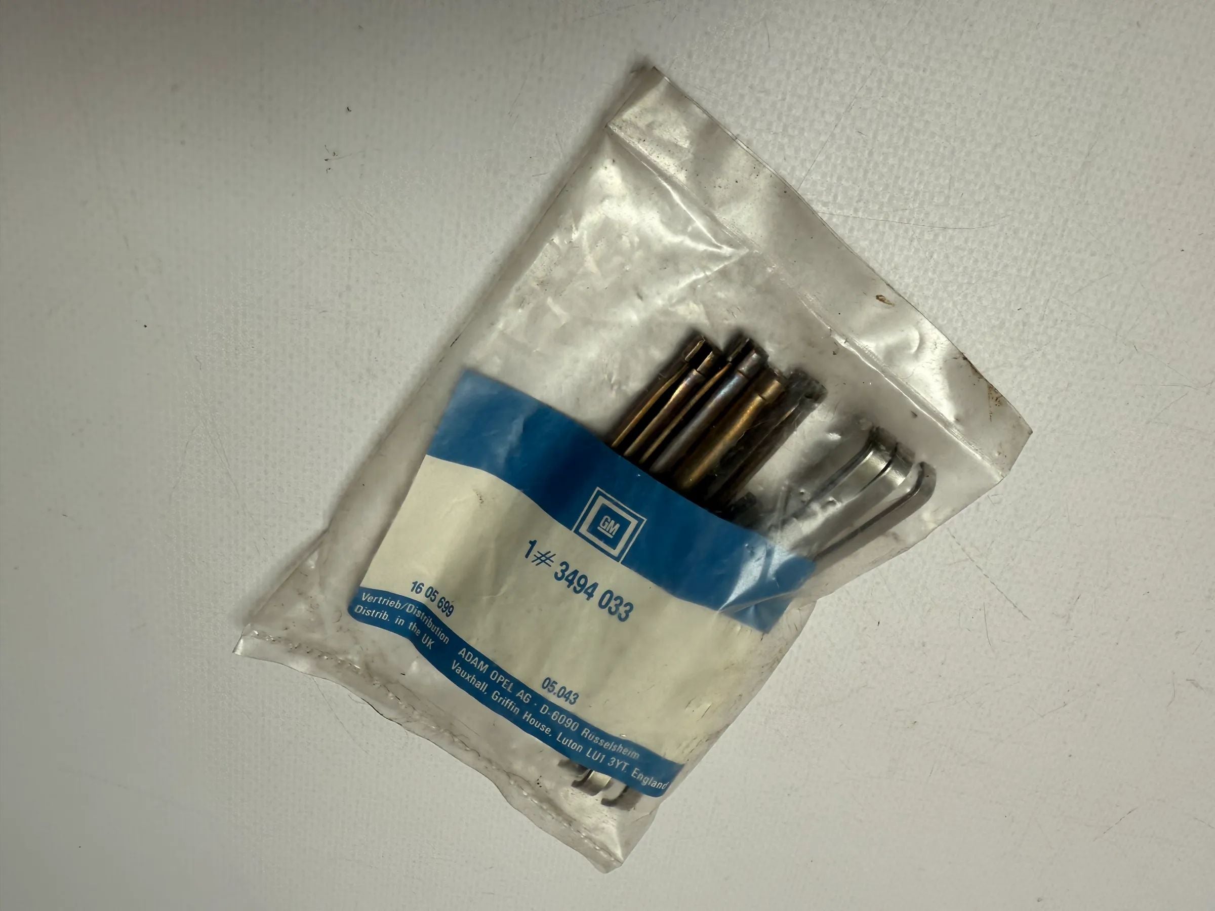 Original GM / Opel etc. accessory kit, disc brake pad front 3494033 