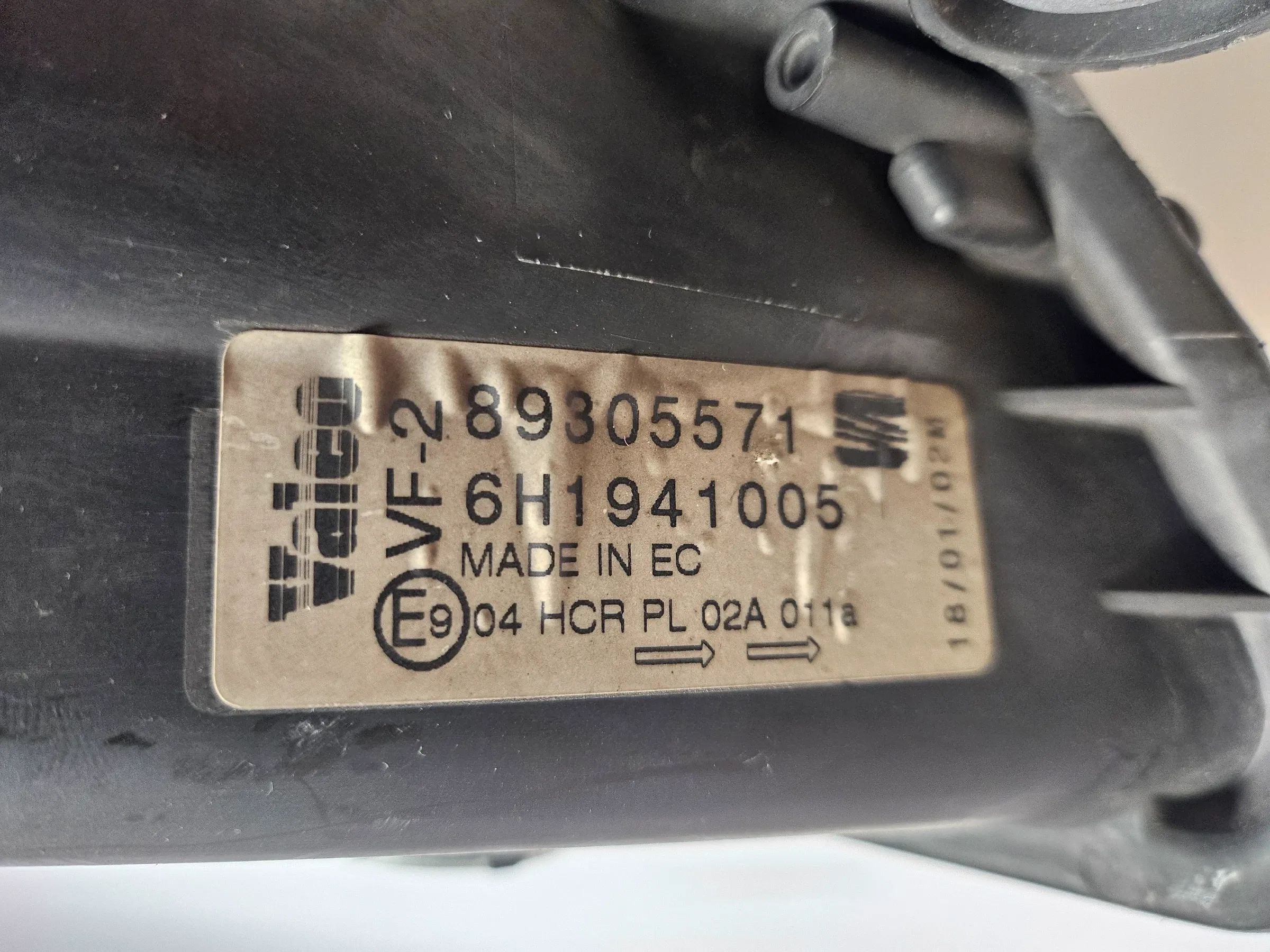 Faro Anteriore Sinistro Originale Seat Arosa 6HS Facelift Alogeno con Regolazione Elettrica LWR Valeo