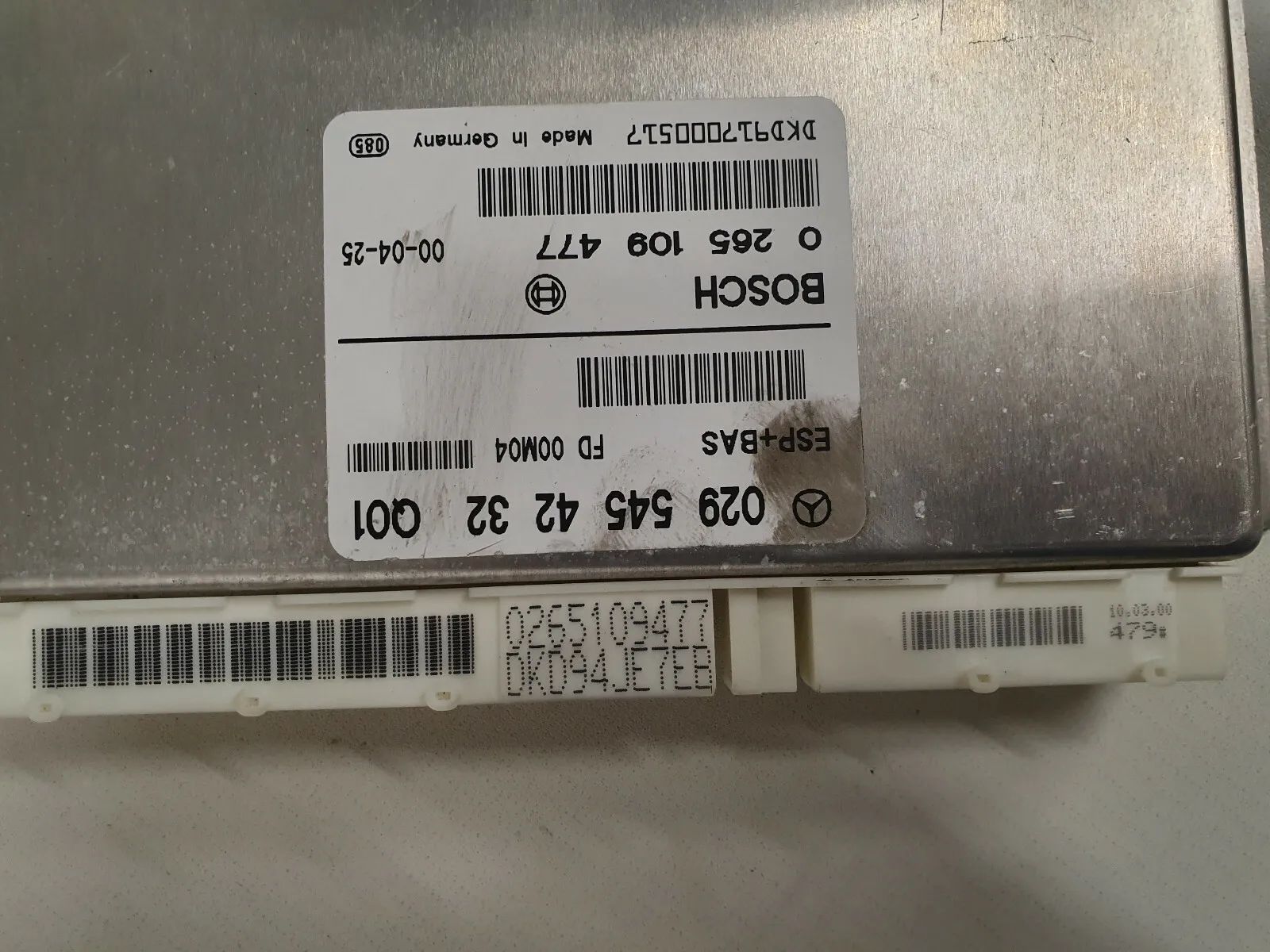 ESP + BAS control unit 0295454232 Q01 Mercedes A-Class W168 A140 K17 