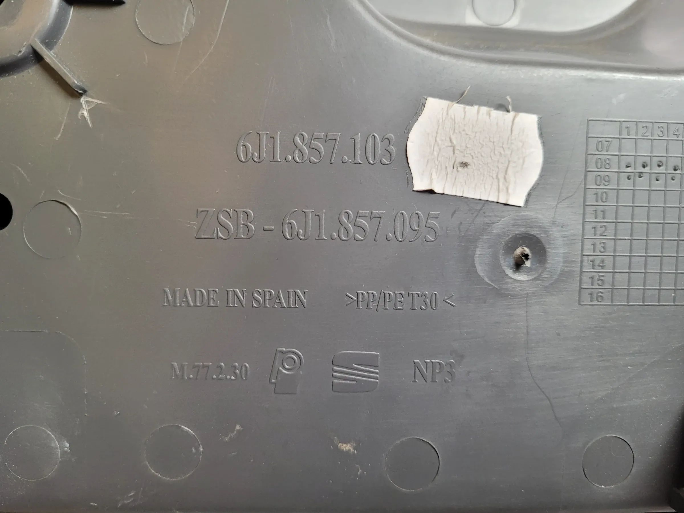 Original Seat Ibiza IV (6J5/6P1) Handschuhfach Ablagefach 6J0854319