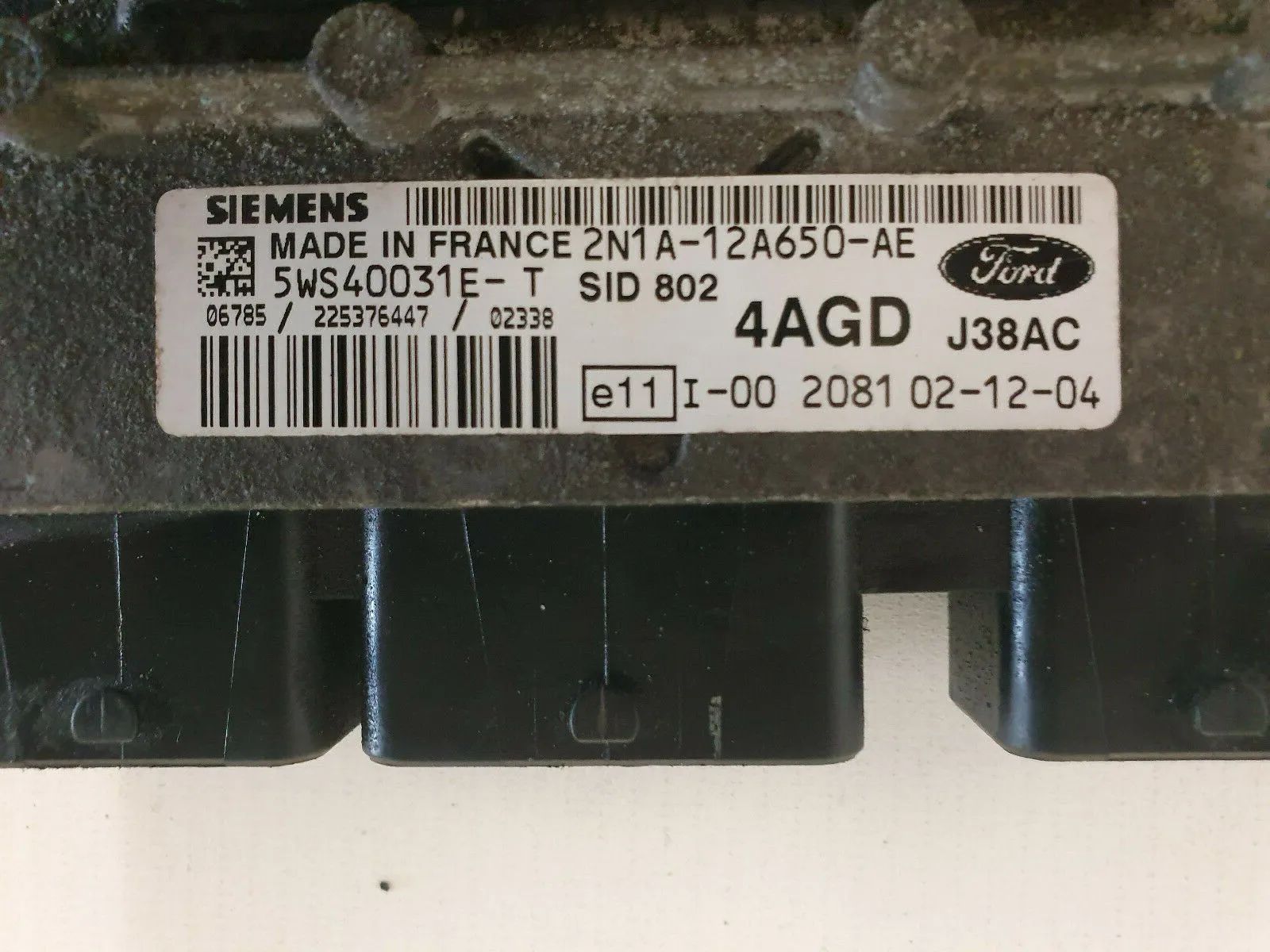 ⭐FORD FUSION 3 TDCI 1.4 DIESEL 68 CV 2004 Centralita Motor ECU 2N1A12A650AE⭐