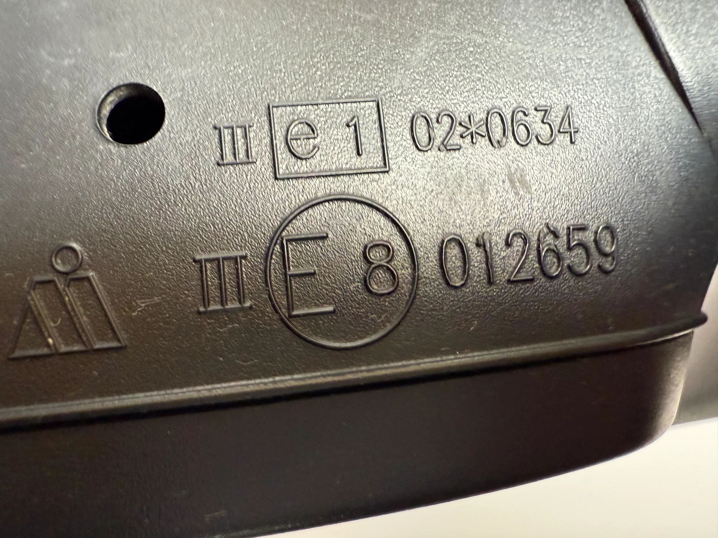 Original Skoda Fabia I 1 (6Y2/6Y3/6Y4) Exterior Mirror Right Black 1002112LLR