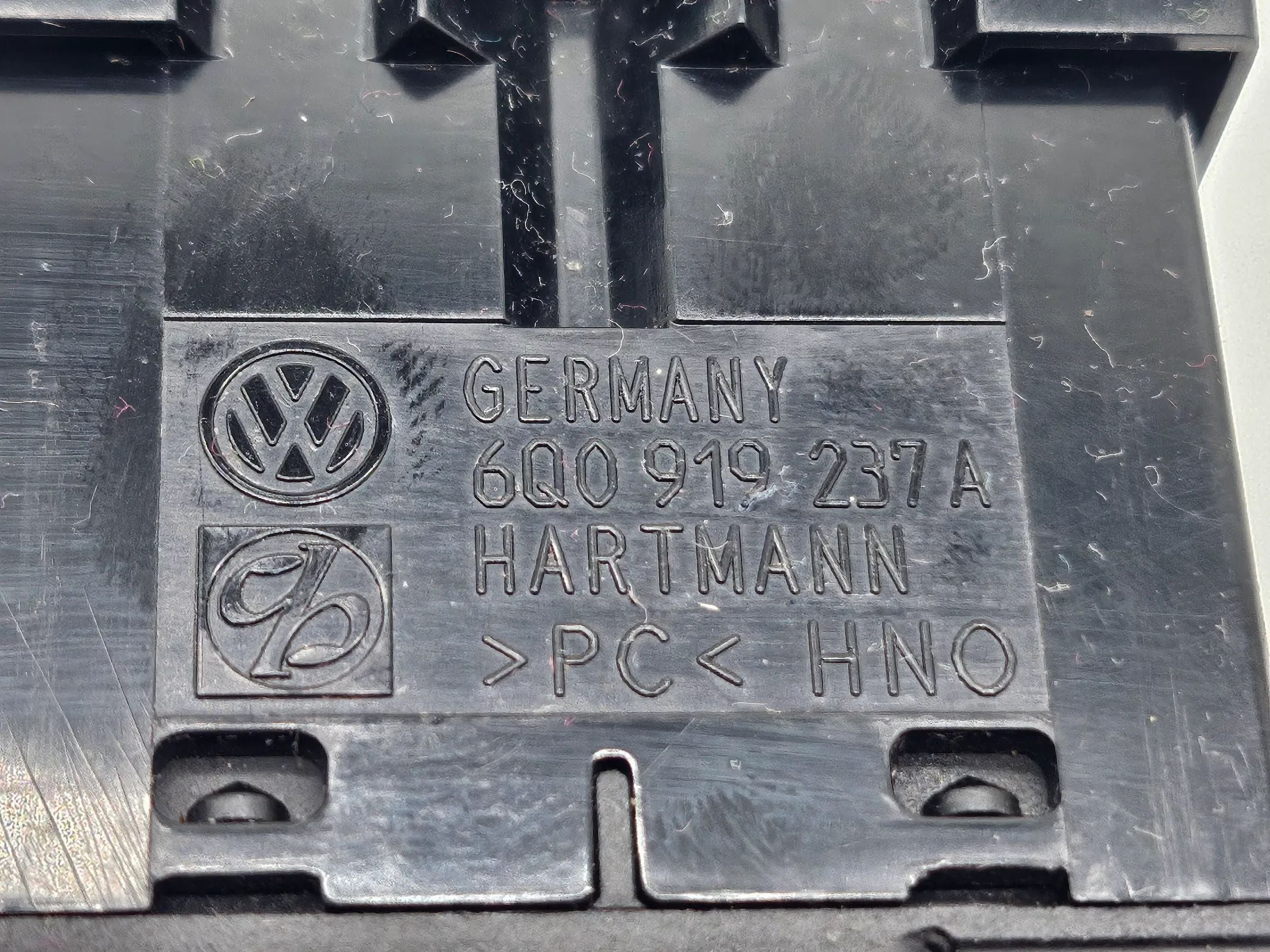 VW Seat Skoda Schalter Beifahrer Airbag Abschaltung Deaktivierung 6Q0919237A