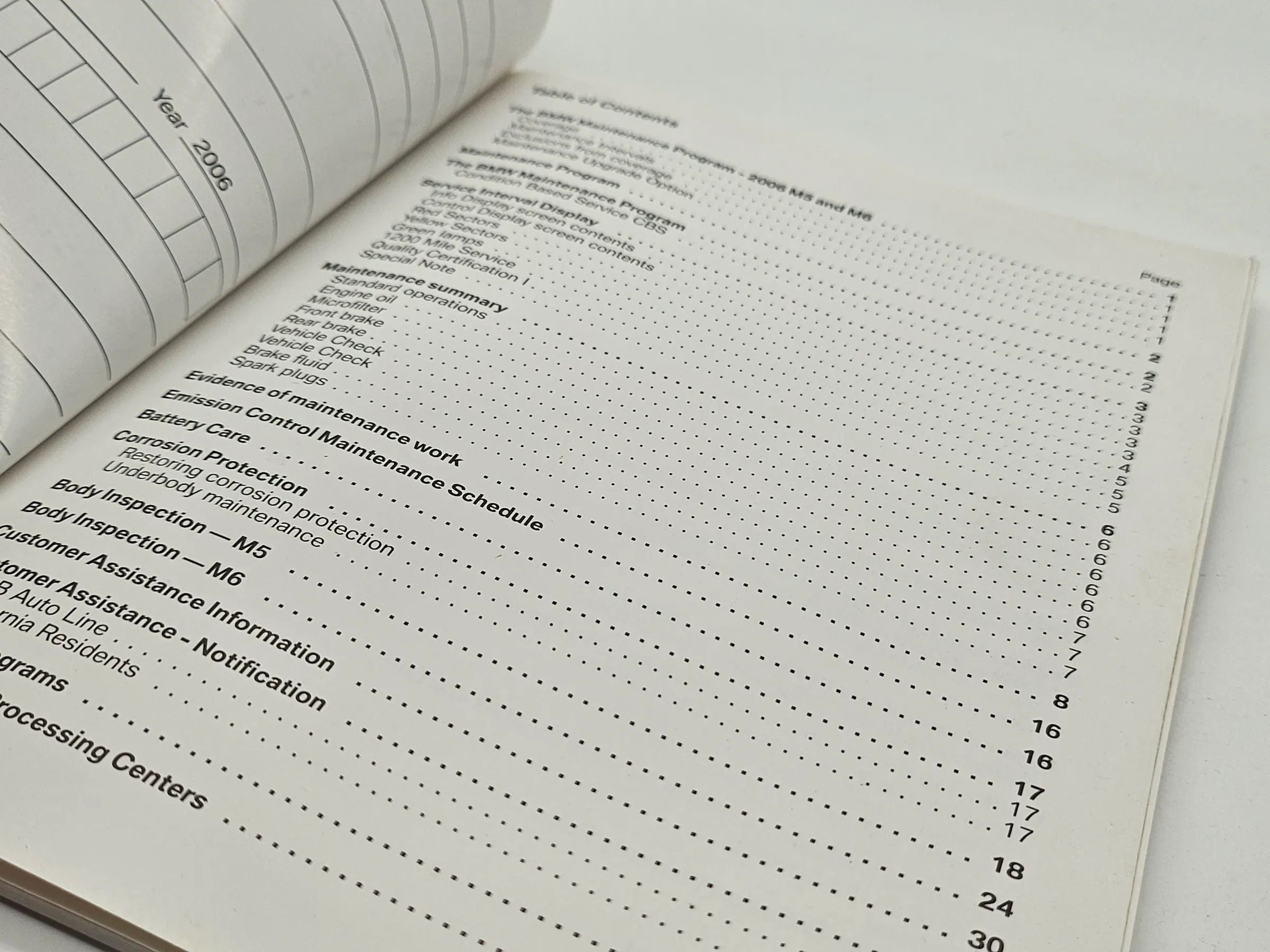 Original BMW M6 , M5 E60 , E61 2006 Serviceheft englisch 01000410887