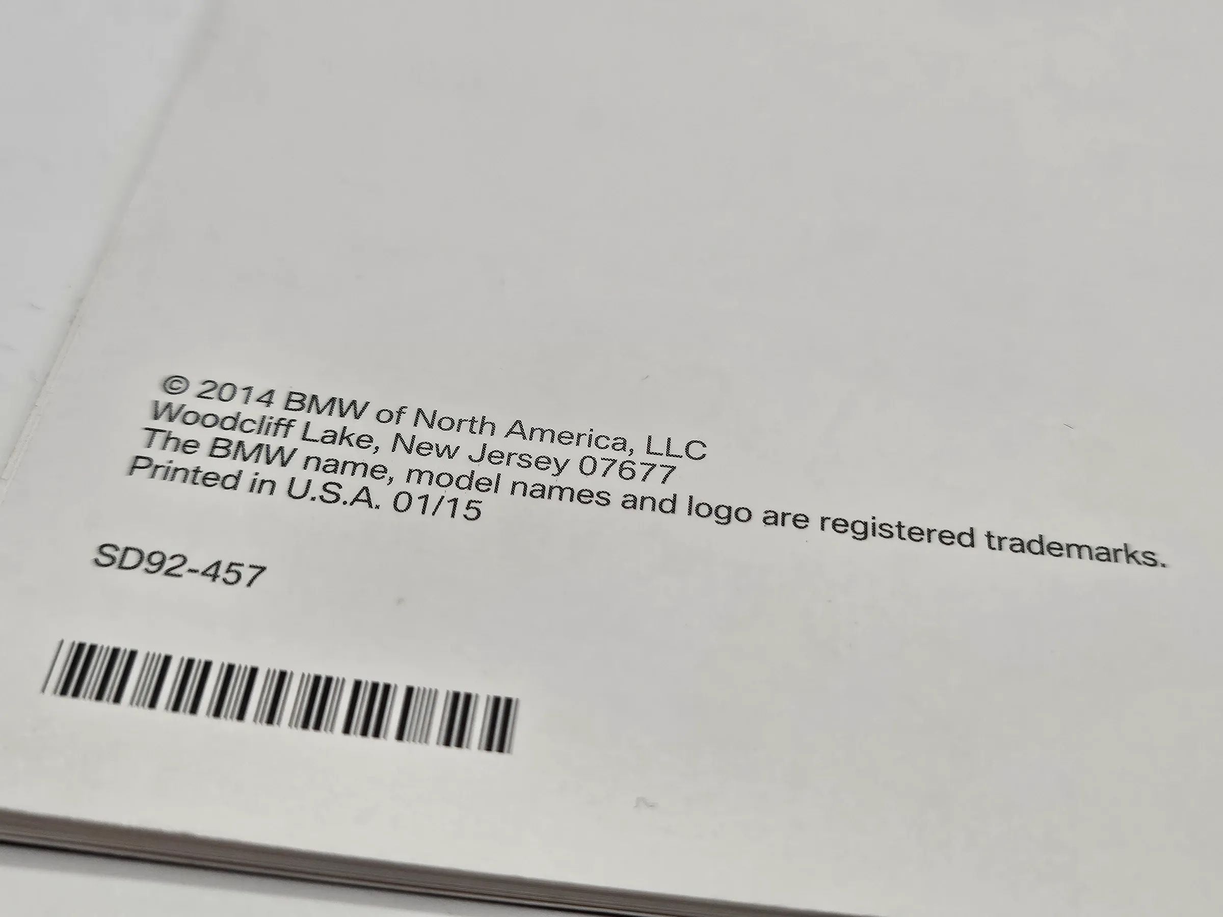 Original Bmw F30 F33, 3 Series 2015 Service And Warranty Information USA