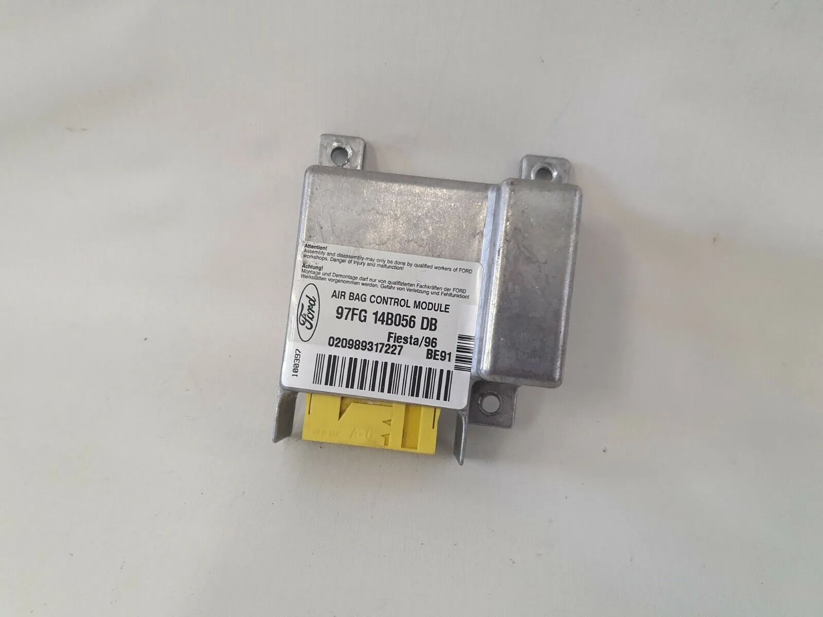 original Airbagsteuergerät Ford Fiesta BJ 1996 97FG14B056DB