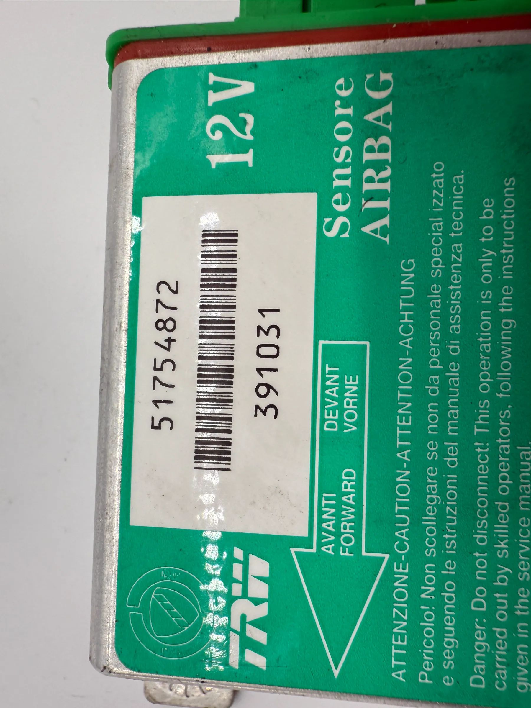 Original Fiat Grande Punto (199) Airbag Steuergerät 51754872