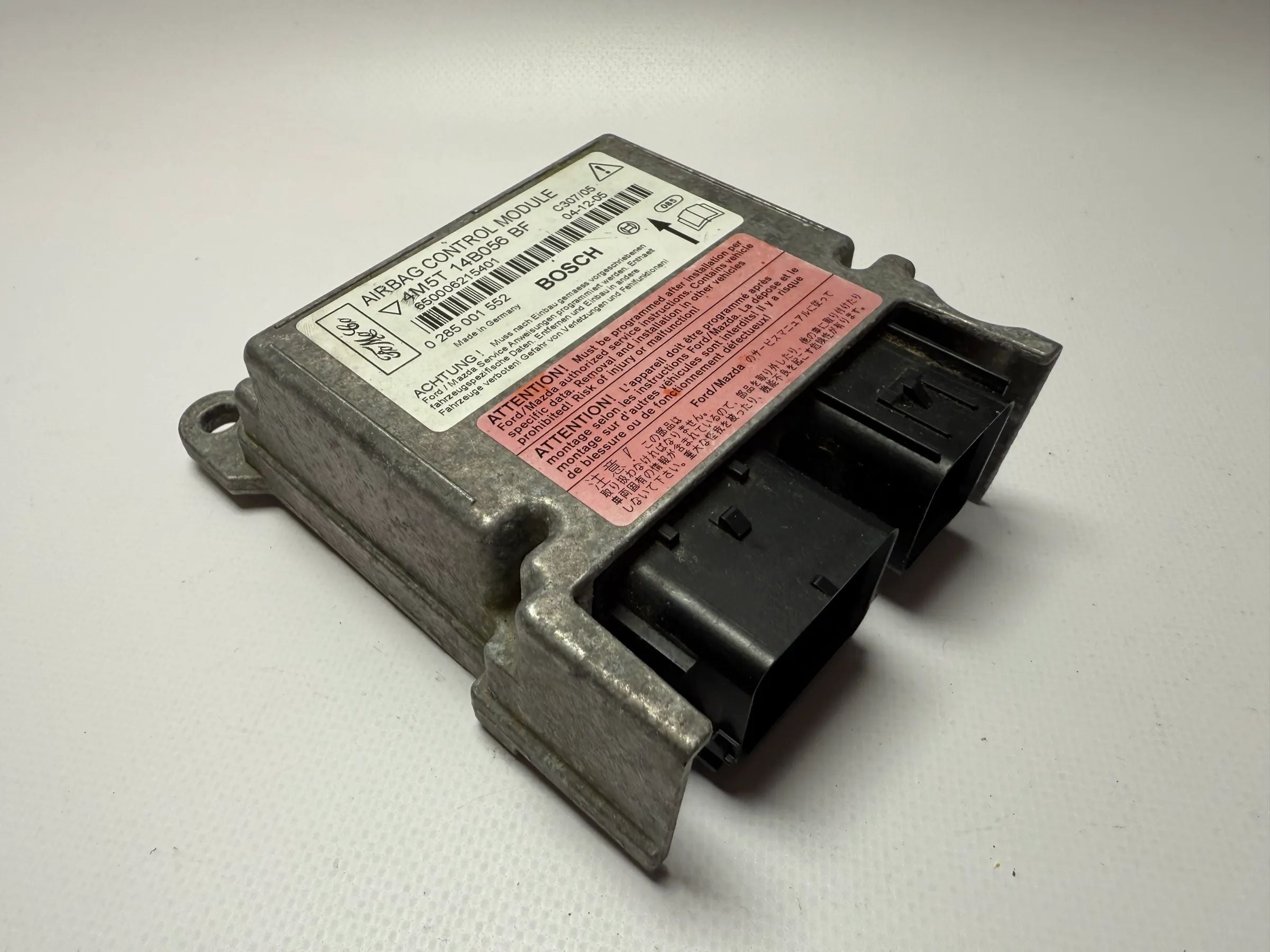 อะไหล่แท้ Ford Focus 1.6 16V 2005 กล่องควบคุมถุงลมนิรภัย 4M5T-14B056-BF / 0285001552