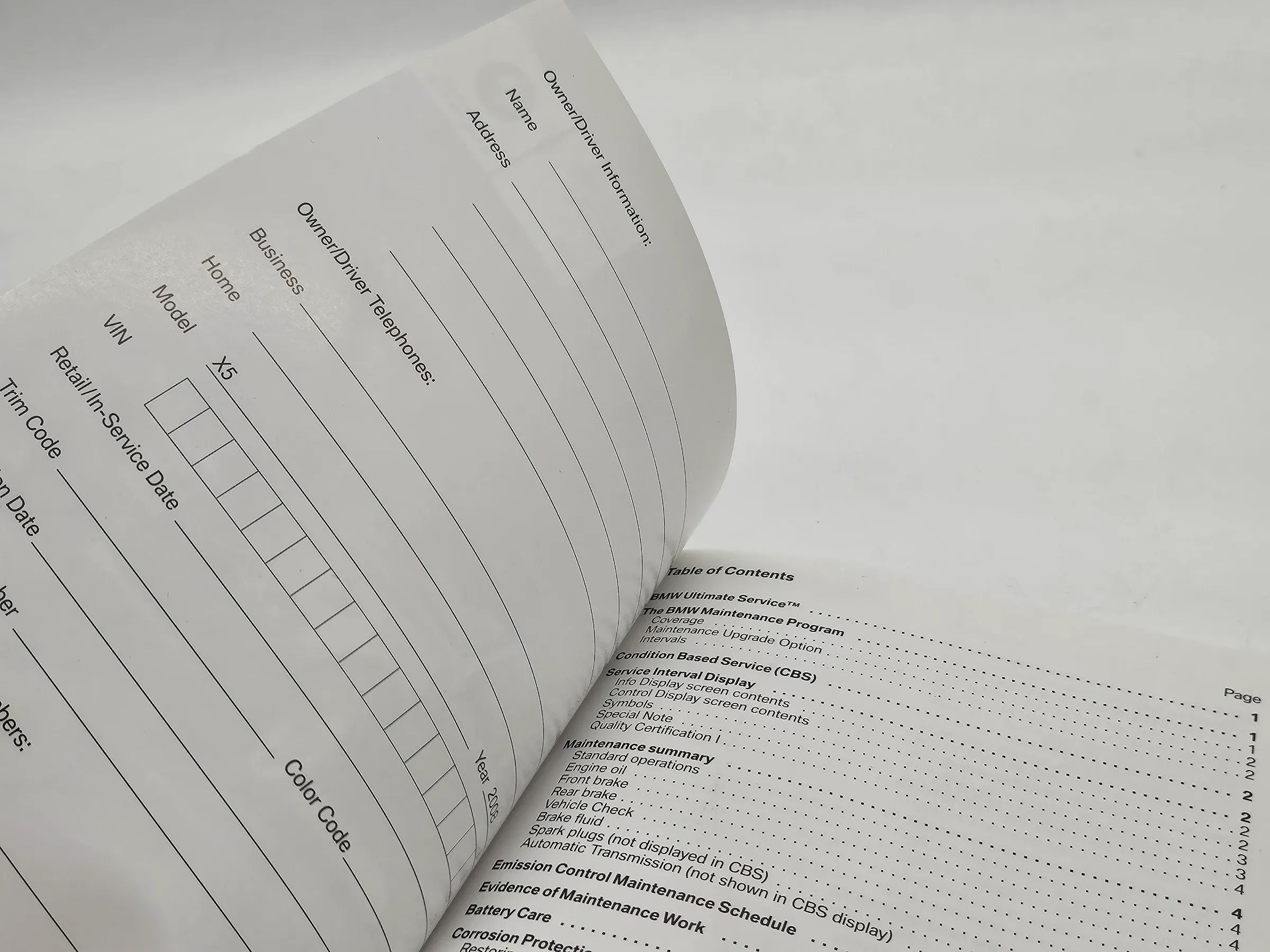 Original BMW X5 E70 2008 Service and Warranty Information englisch