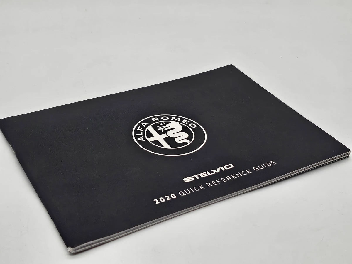 Original Alfa Romeo Stelvio 2020 Quick Betriebsanleitung englisch 20_GU_OM_EN_US