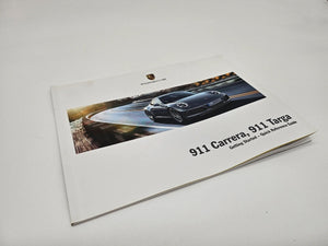 Original PORSCHE 911 CARRERA  2017  991 Quick Betriebsanleitung   englisch