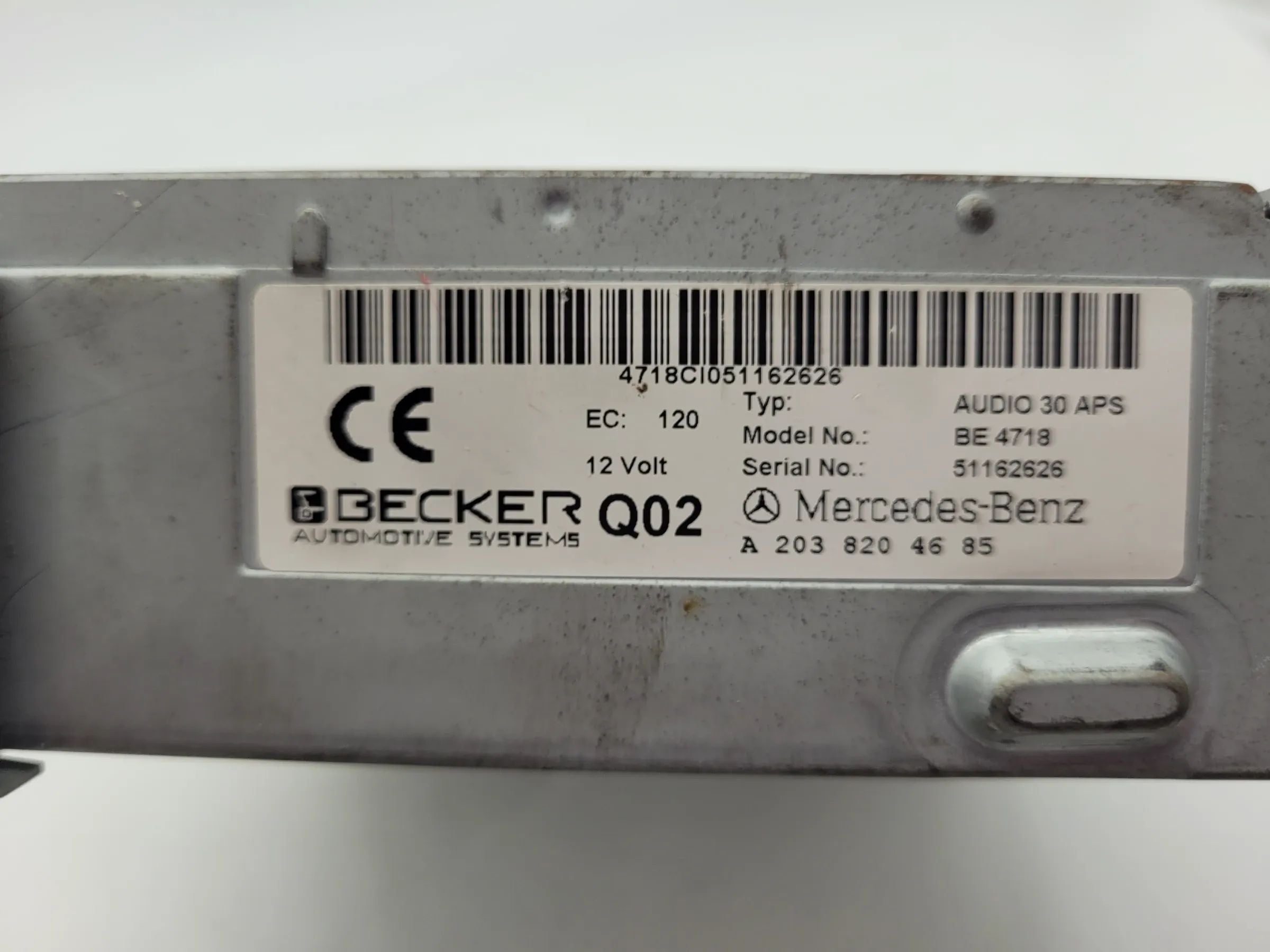 Original Mercedes-Benz C-Klasse (W203) CD-Radio Autoradio A2038204685