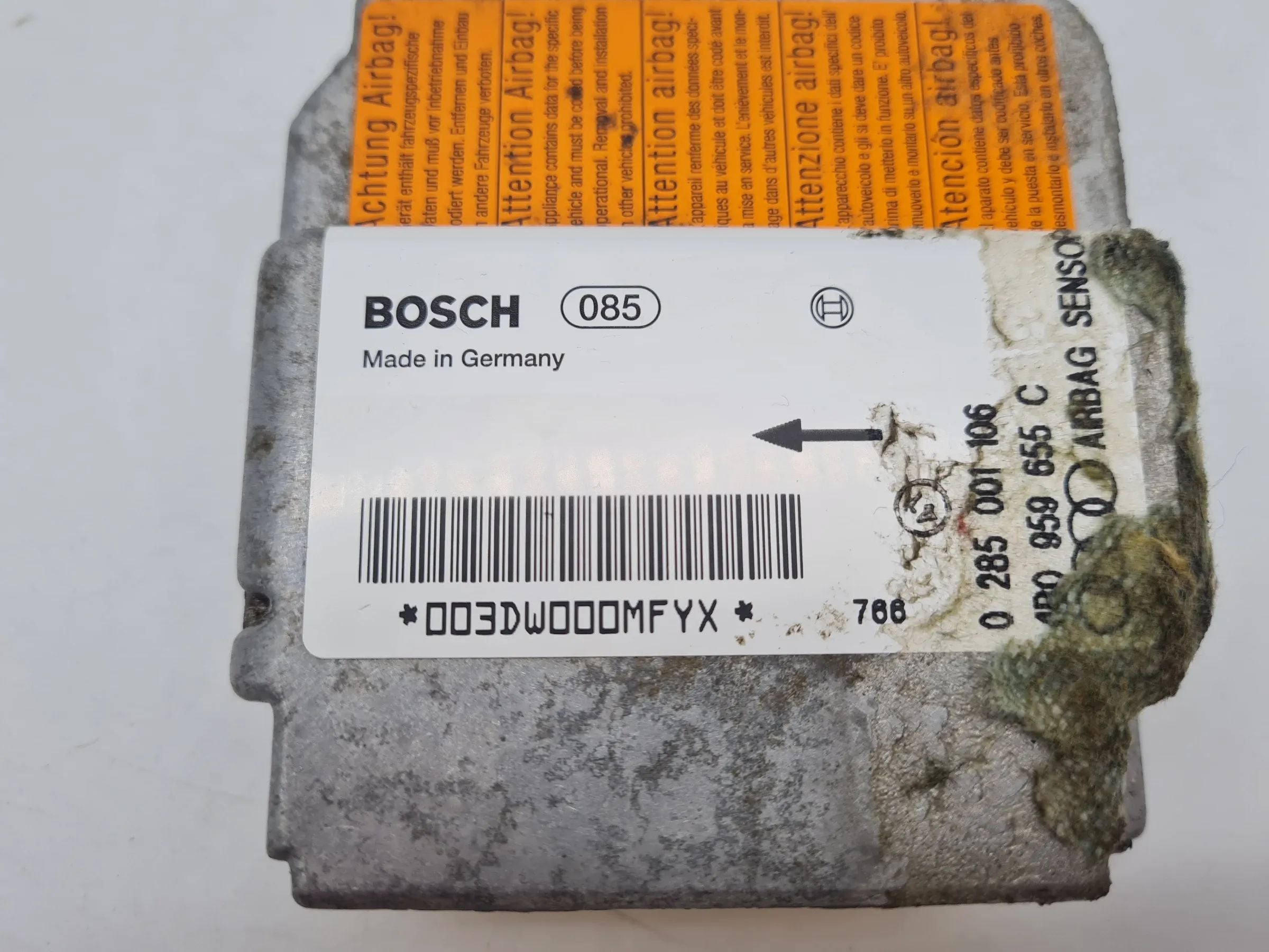 Original Audi A6 (4B2/4B4) Steuergerät Airbag Airbagsteuergerät 4B0959655C