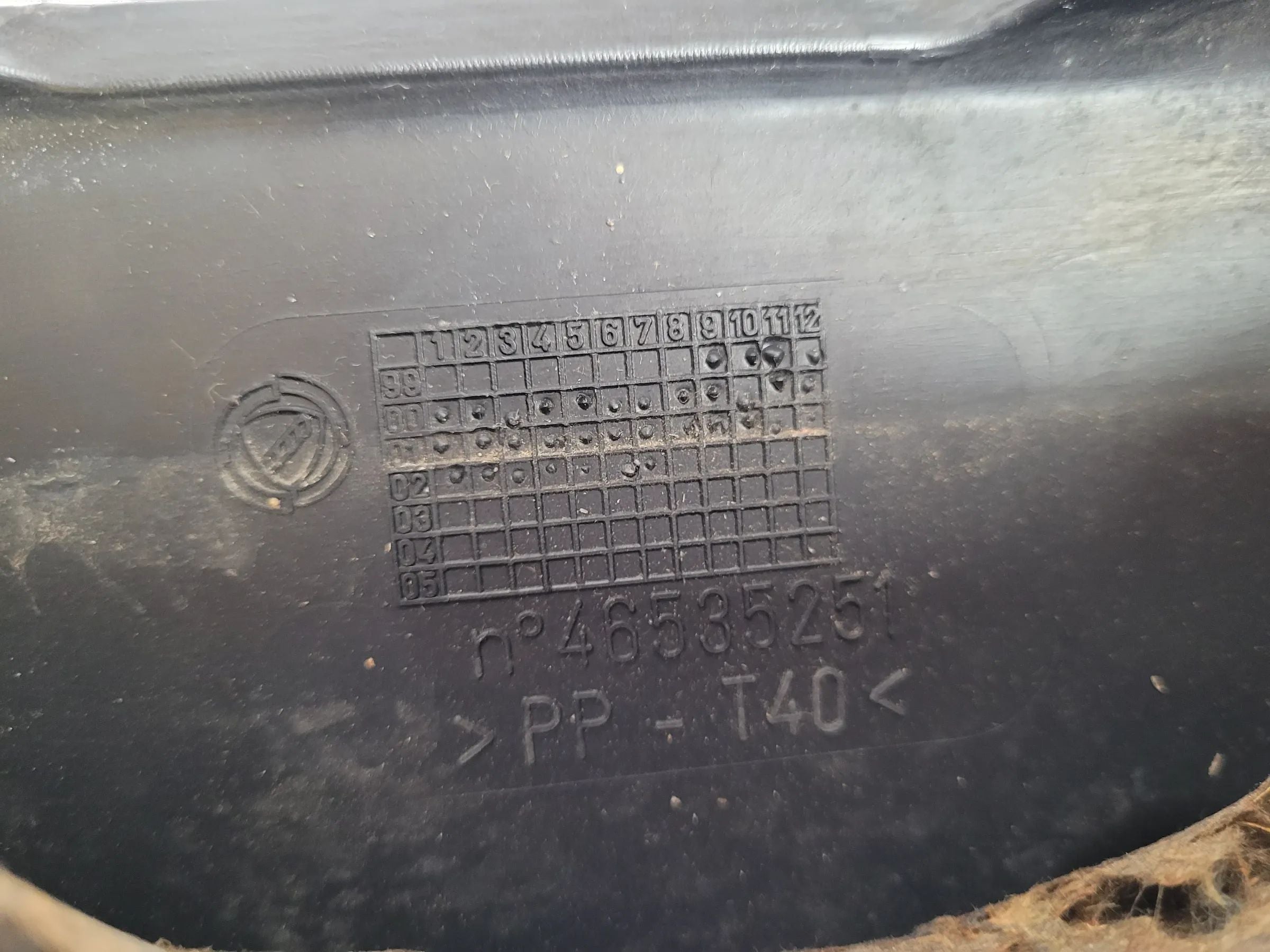 Original Fiat Punto (188) Motorabdeckung 46535251