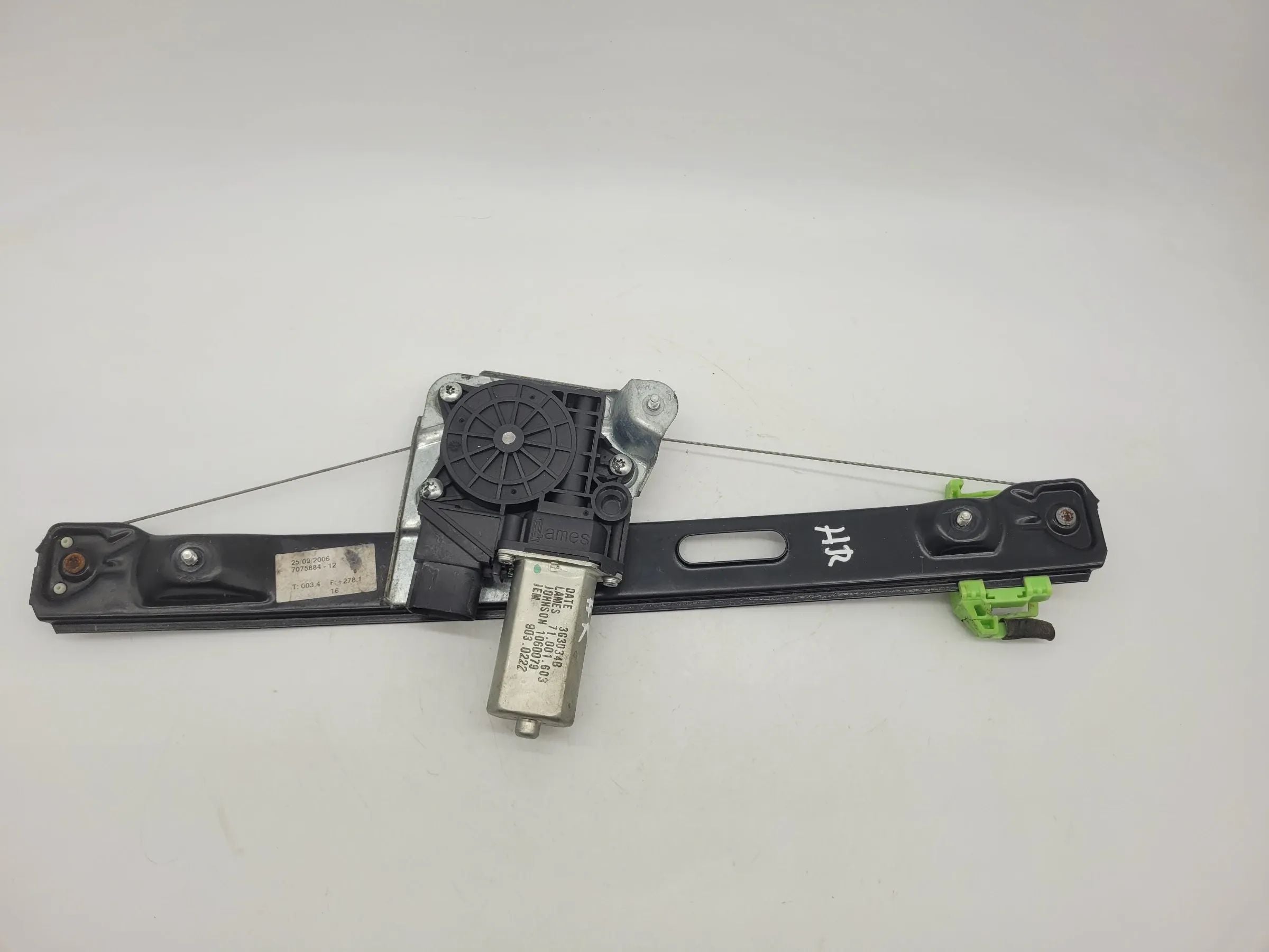 BMW 3er Touring E91 Fensterhebermotor + Gestänge Hinten Rechts 7075884 Original