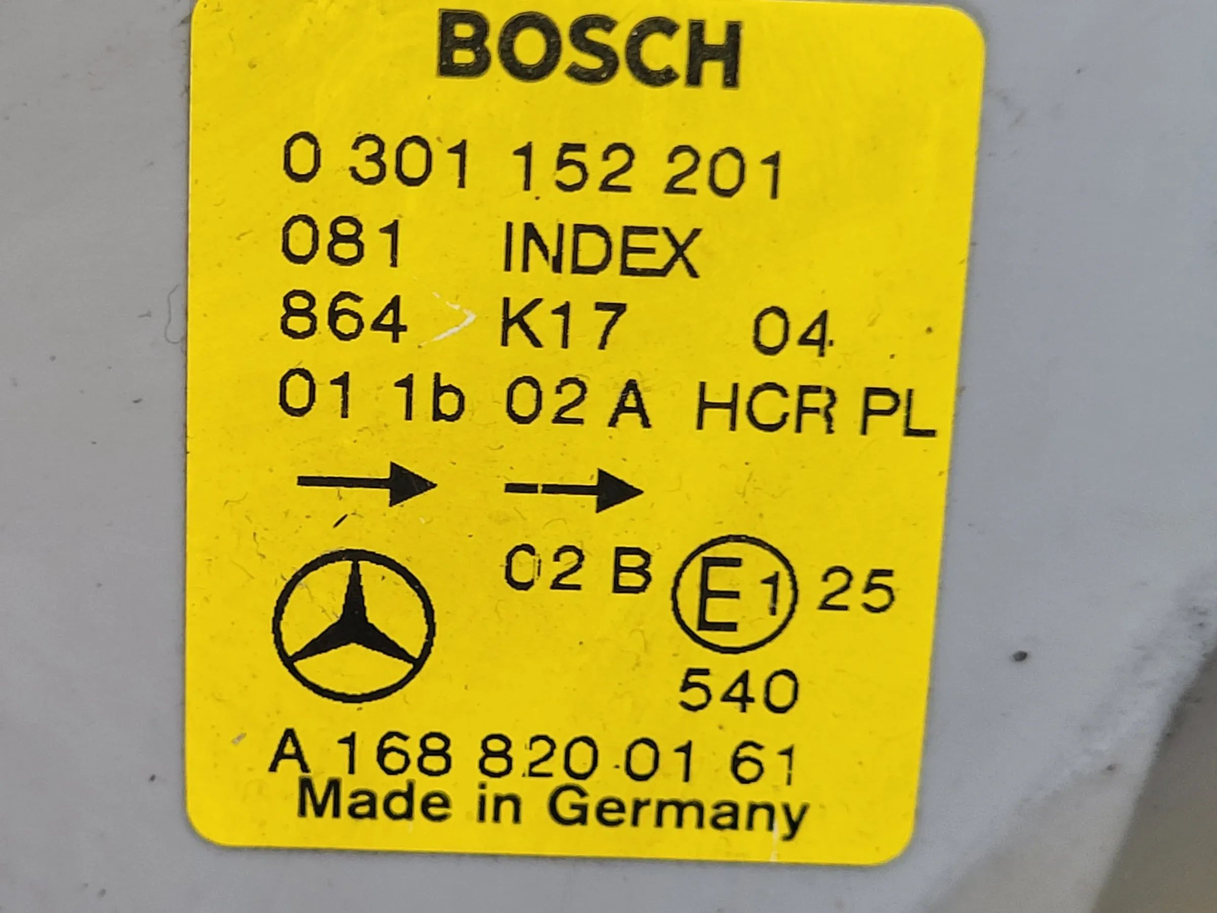 Mercedes A-Klasse W168 Scheinwerfer/Frontleuchte Links A1688200161  (Original)