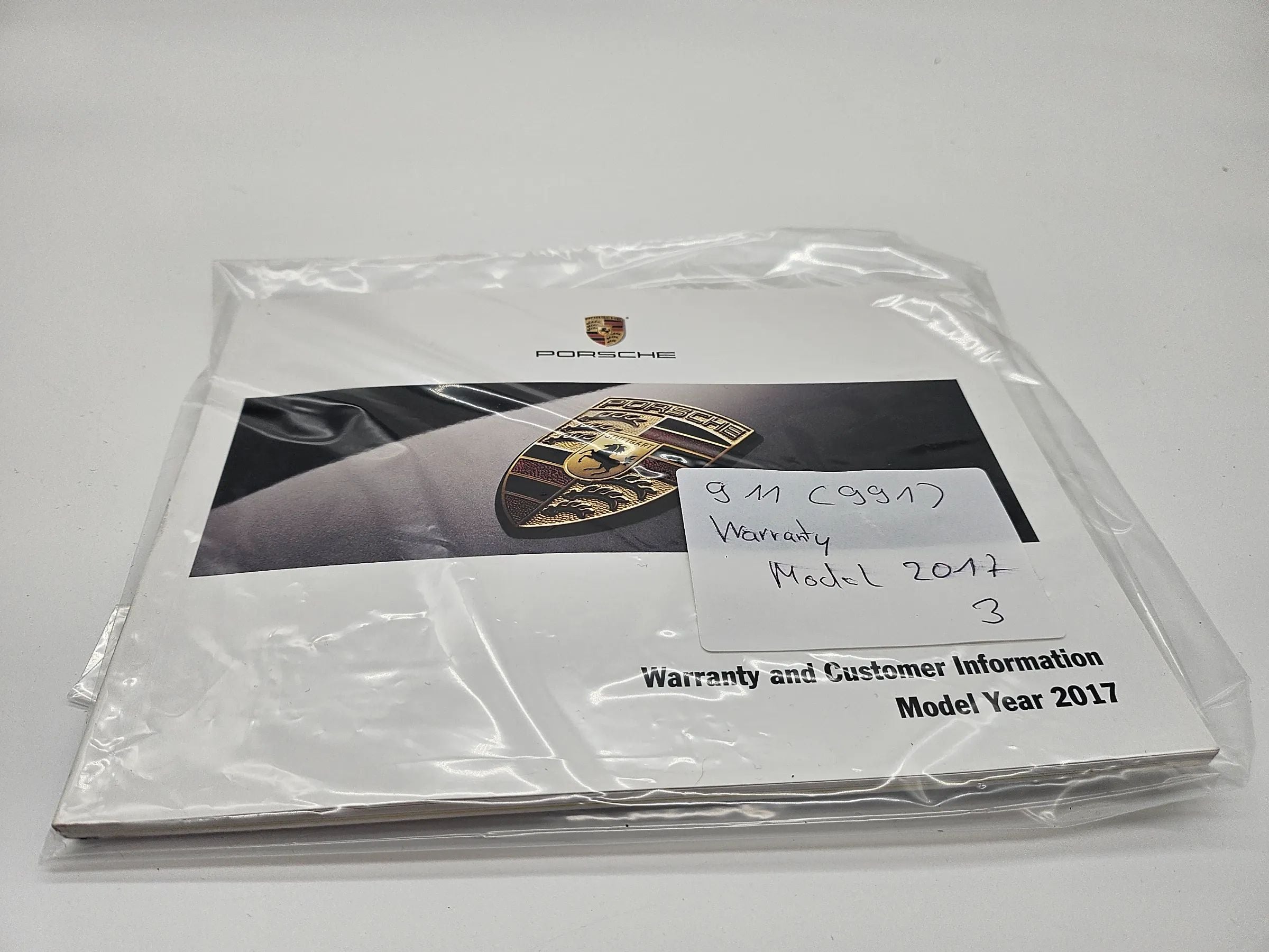 PORSCHE 911 CARRERA  Typ 991 Warranty and Customer Information 2017 englisch