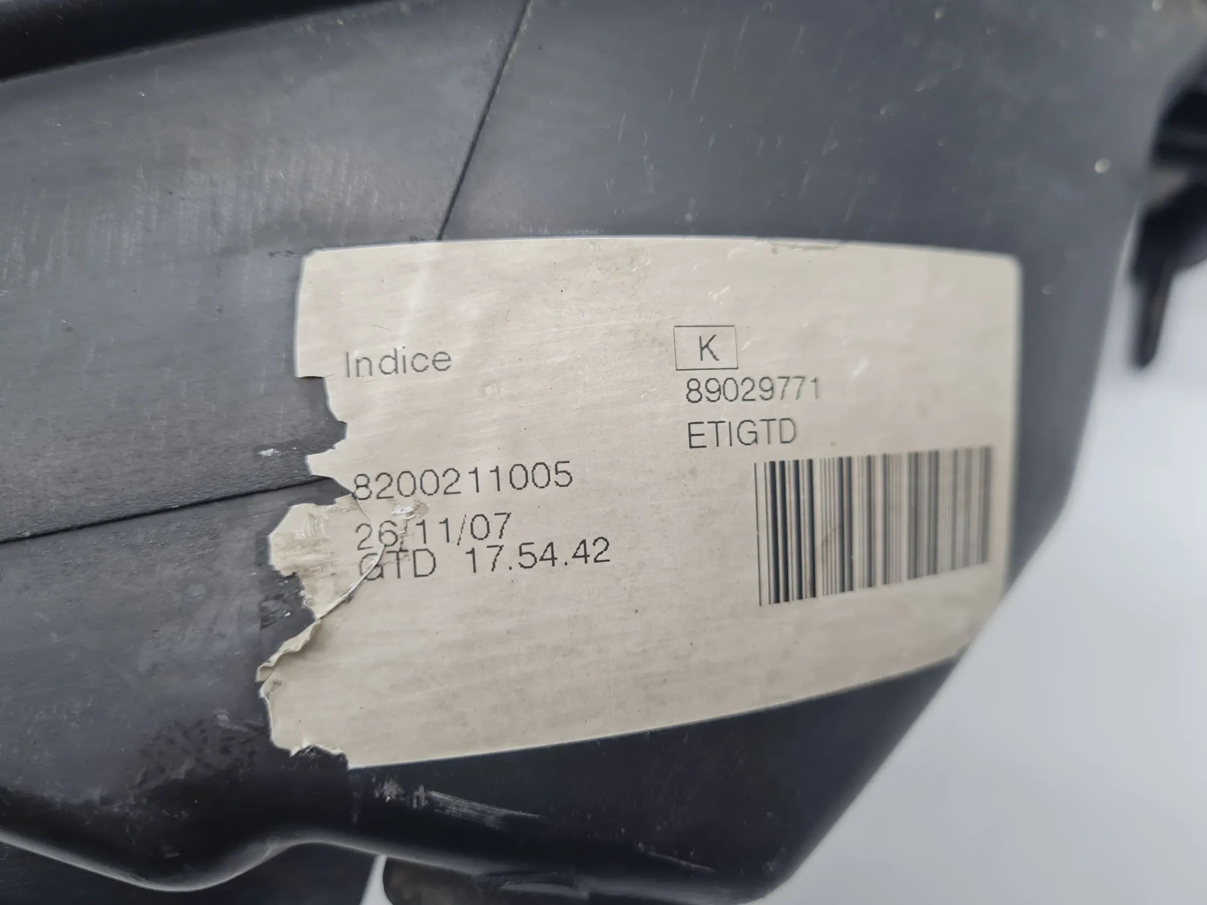 Original Renault/Dacia Logan (LS) Frontscheinwerfer Leuchte Links 8200211005