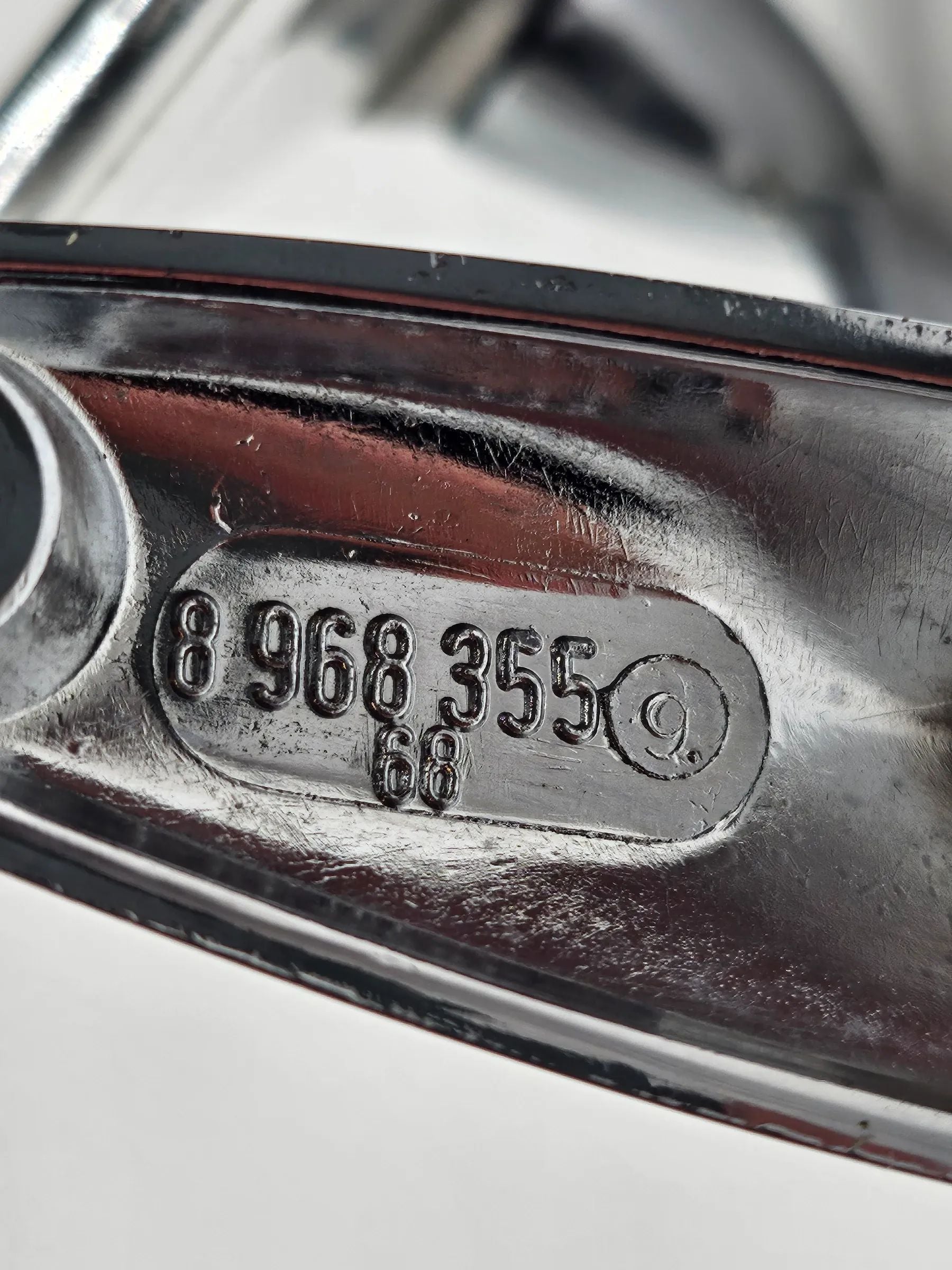Espelho esquerdo original em cromado Opel Rekord C Commodore A Kadett B GT 8968355 - Auto-veritas