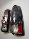 Chevrolet Silverado 99-02 GMC Sierra 99-03 Fanali posteriori carbon look chiaro