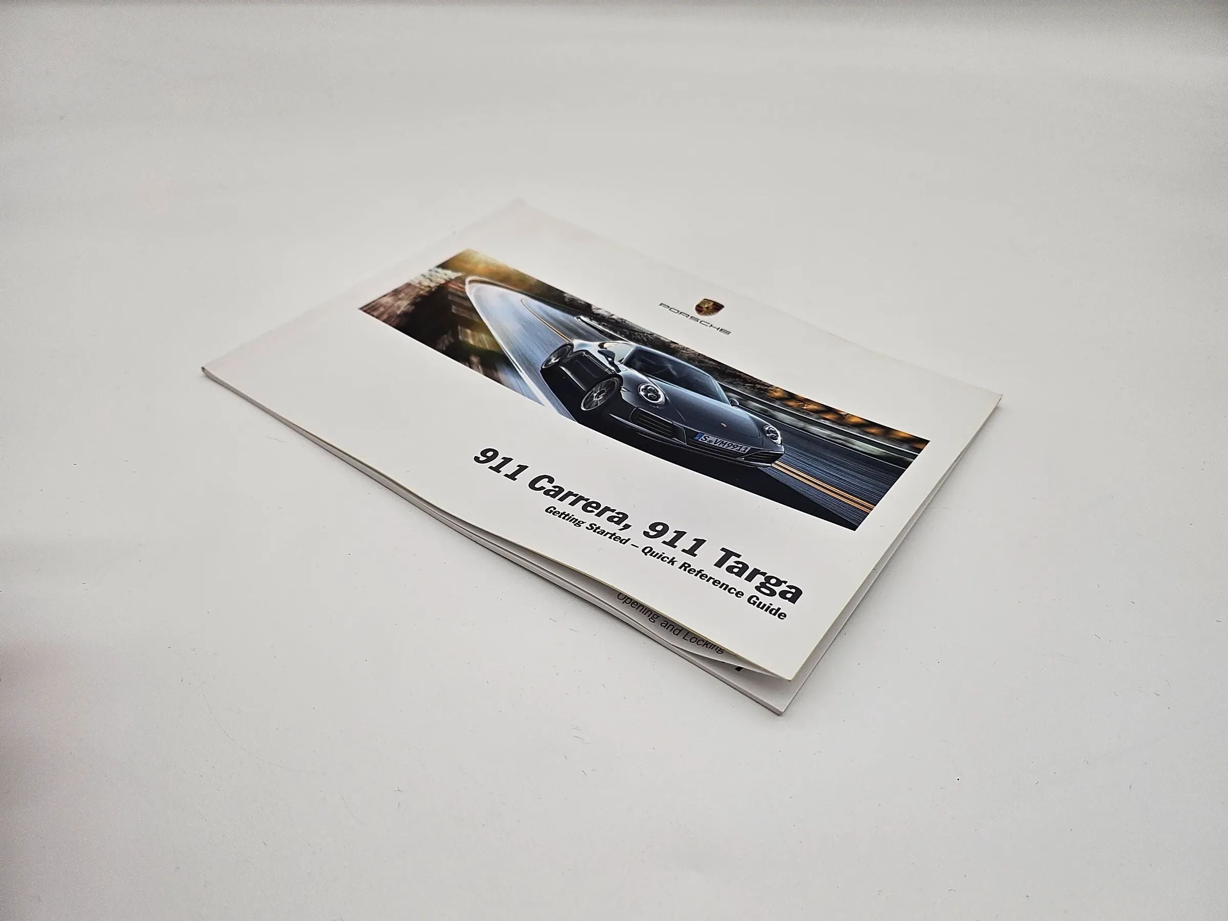 Original PORSCHE 911 CARRERA  2017  991 Quick Betriebsanleitung   englisch