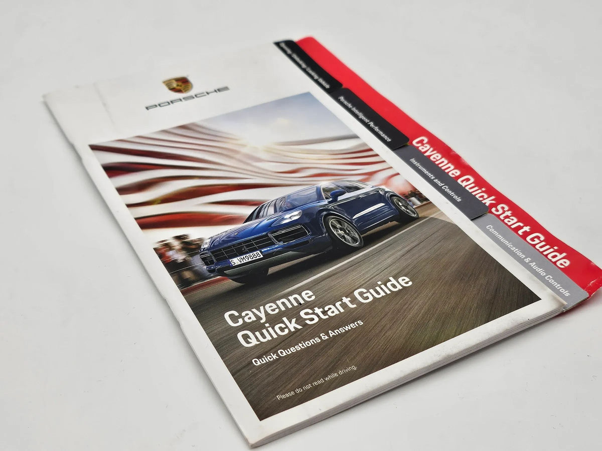 Original Porsche Cayenne 9Y Quick Betriebsanleitung  2019 englisch