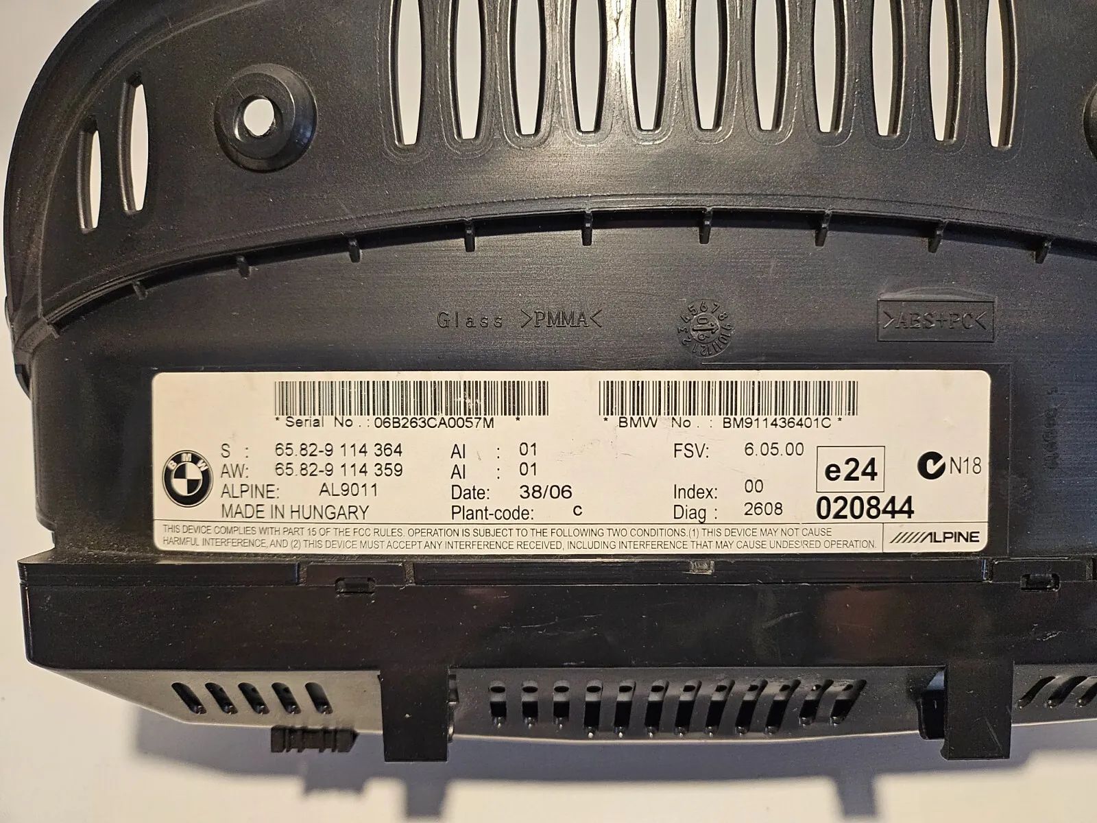 BMW E90 Monitor Display Bordmonitor Infodisplay 6582 9114364 9114359